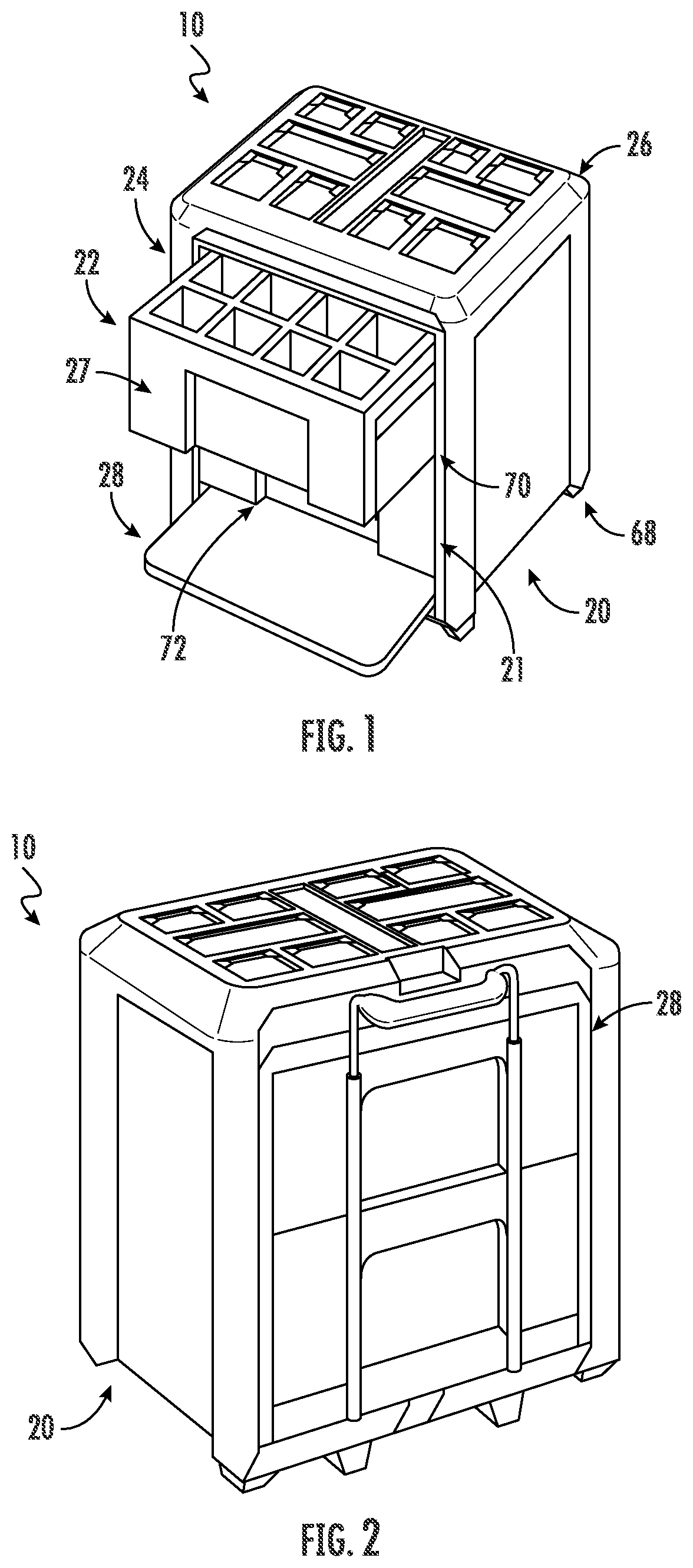 Patent US11780075 — Securing compartments for modular storage — Figure 1