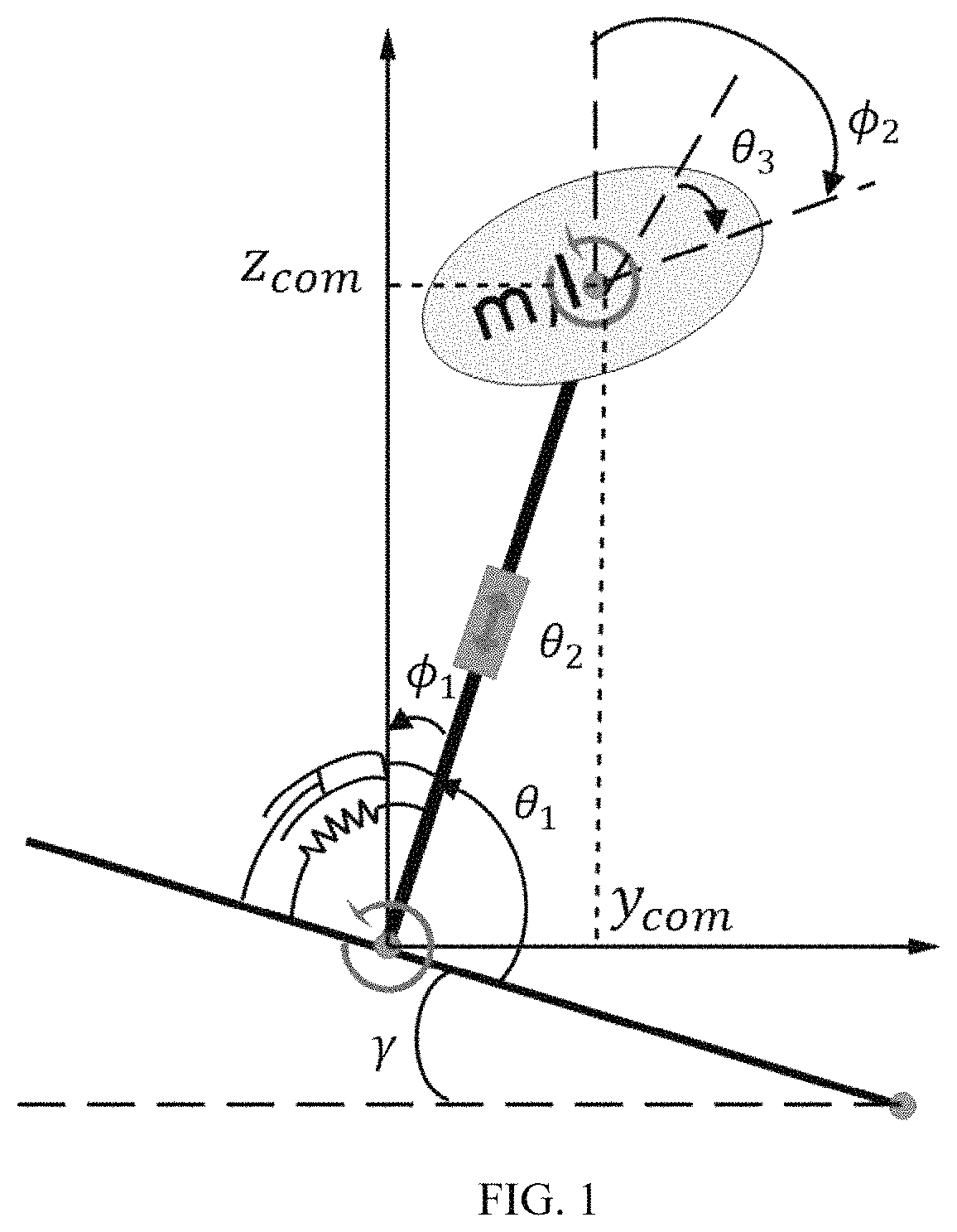 Patent US11780085 — Robot posture control method and robot and computer readable storage medium using the same — Figure 1