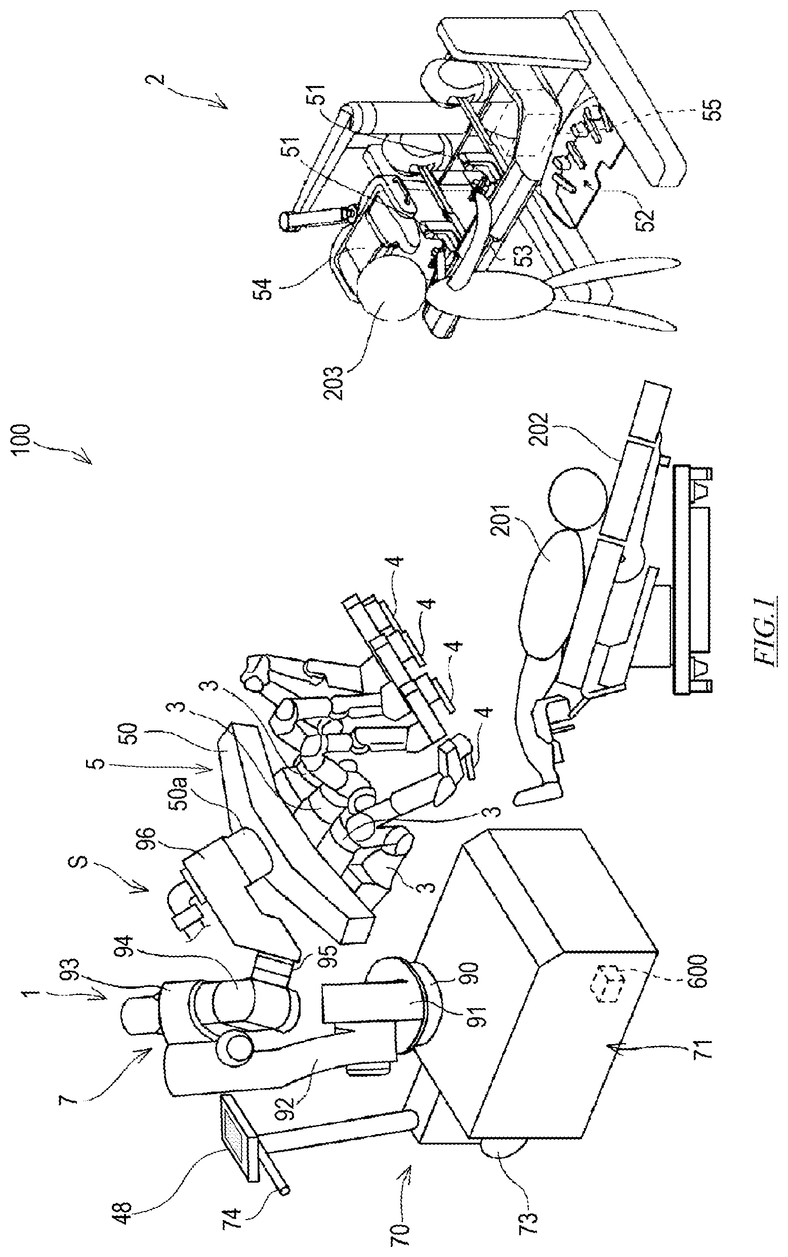 Patent US11780088 — Surgical robot and method of manipulating positioner — Figure 1