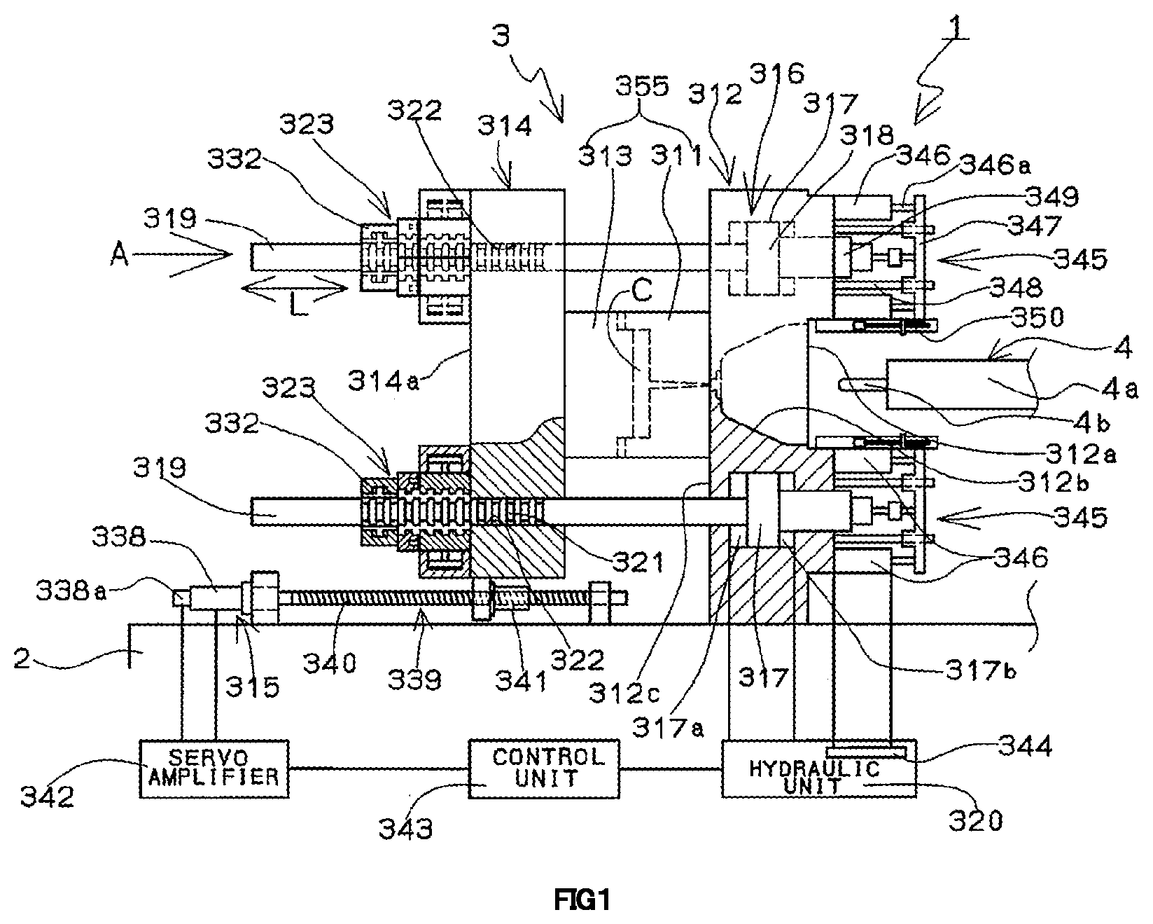 Patent US11780128 — Molding machine — Figure 1
