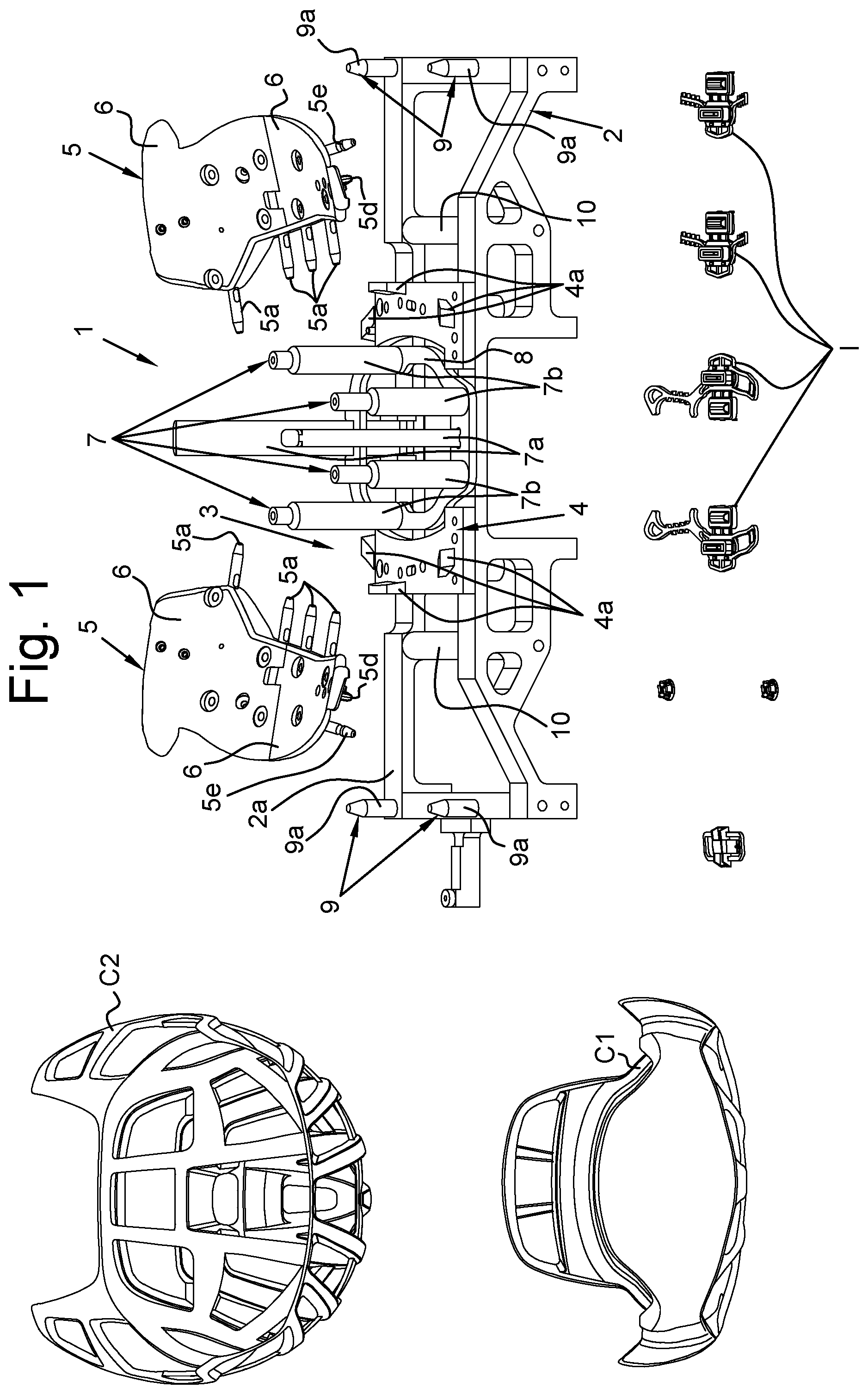 Patent US11780130 Figure 1 – Support template for molds for sport helmets