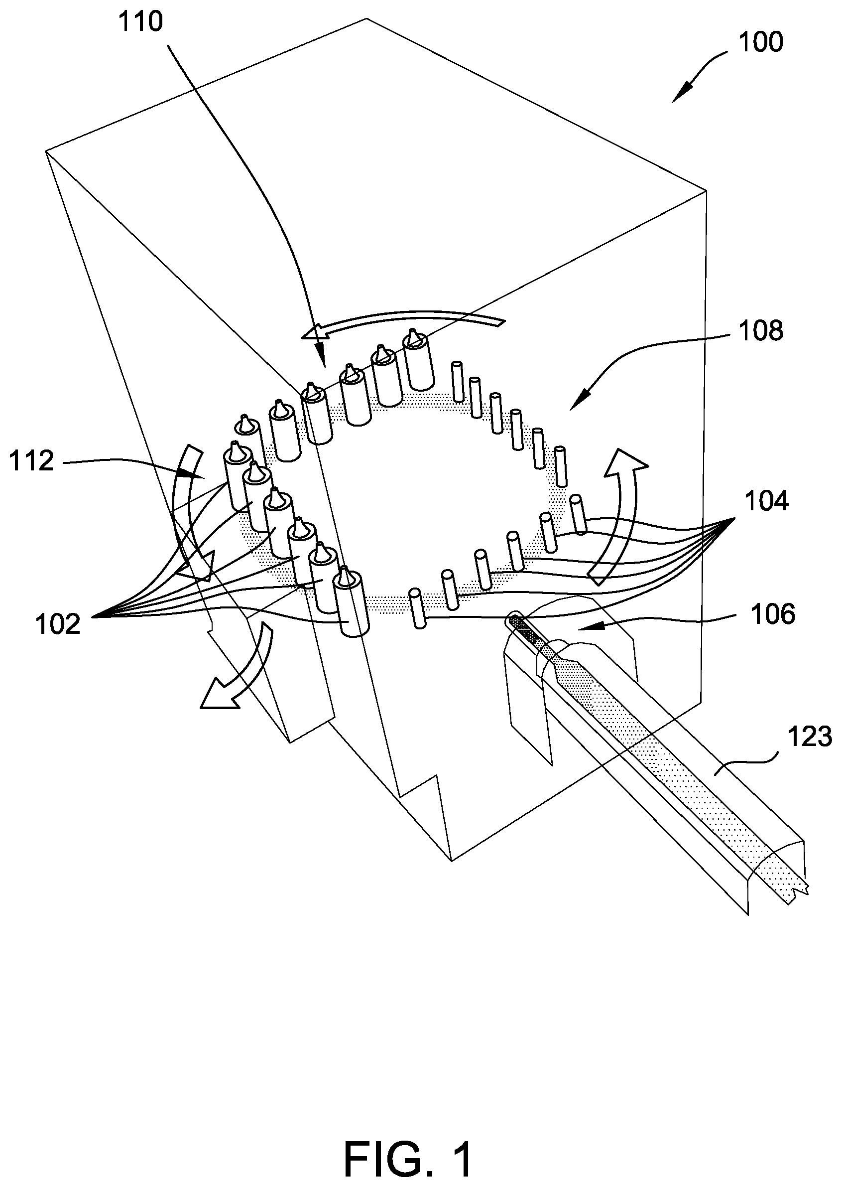 Patent US11780147 — System and method for forming containers using blow mold and electric heating elements — Figure 1