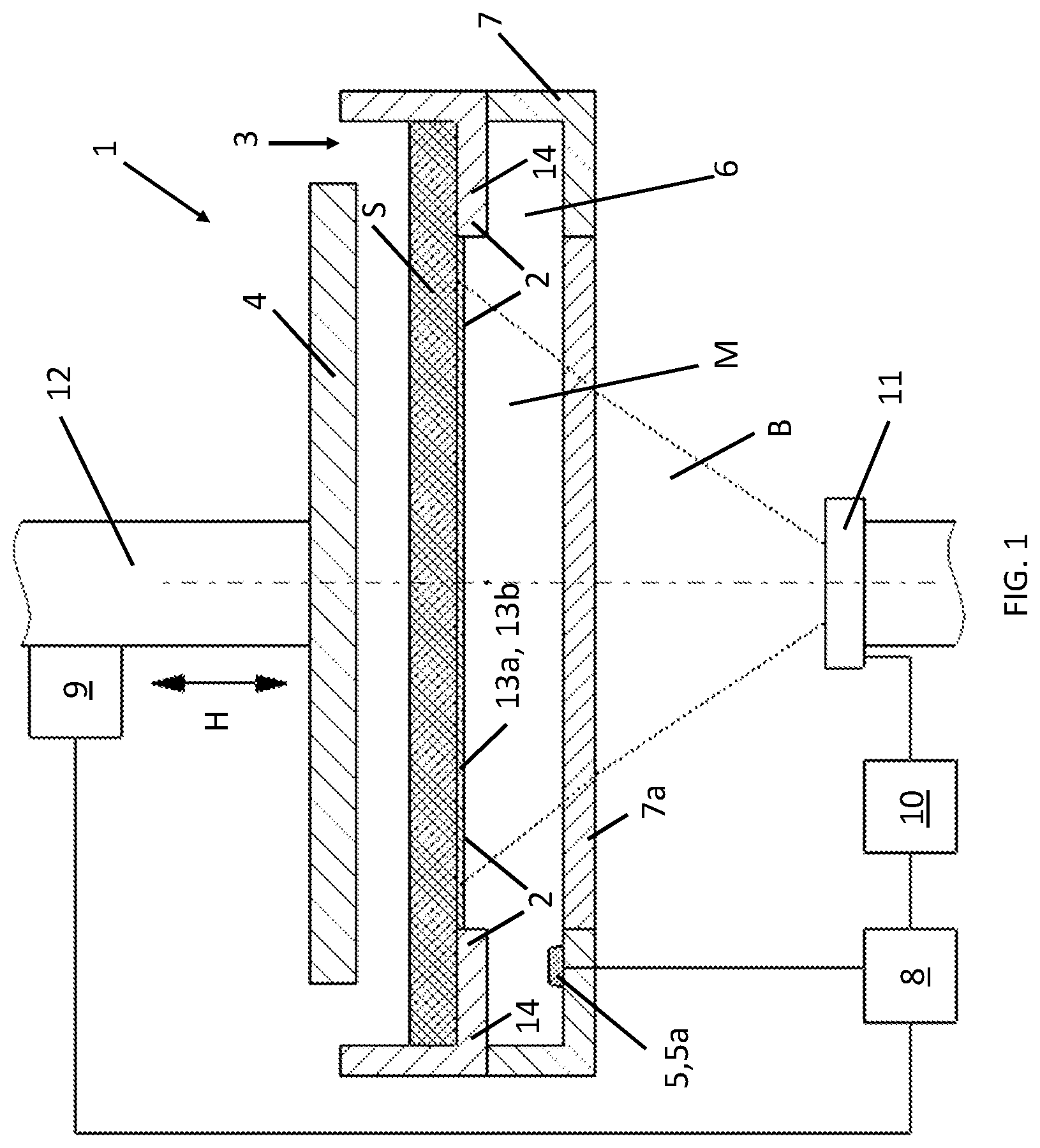 Patent US11780157 — Detection of deformation of vats — Figure 1