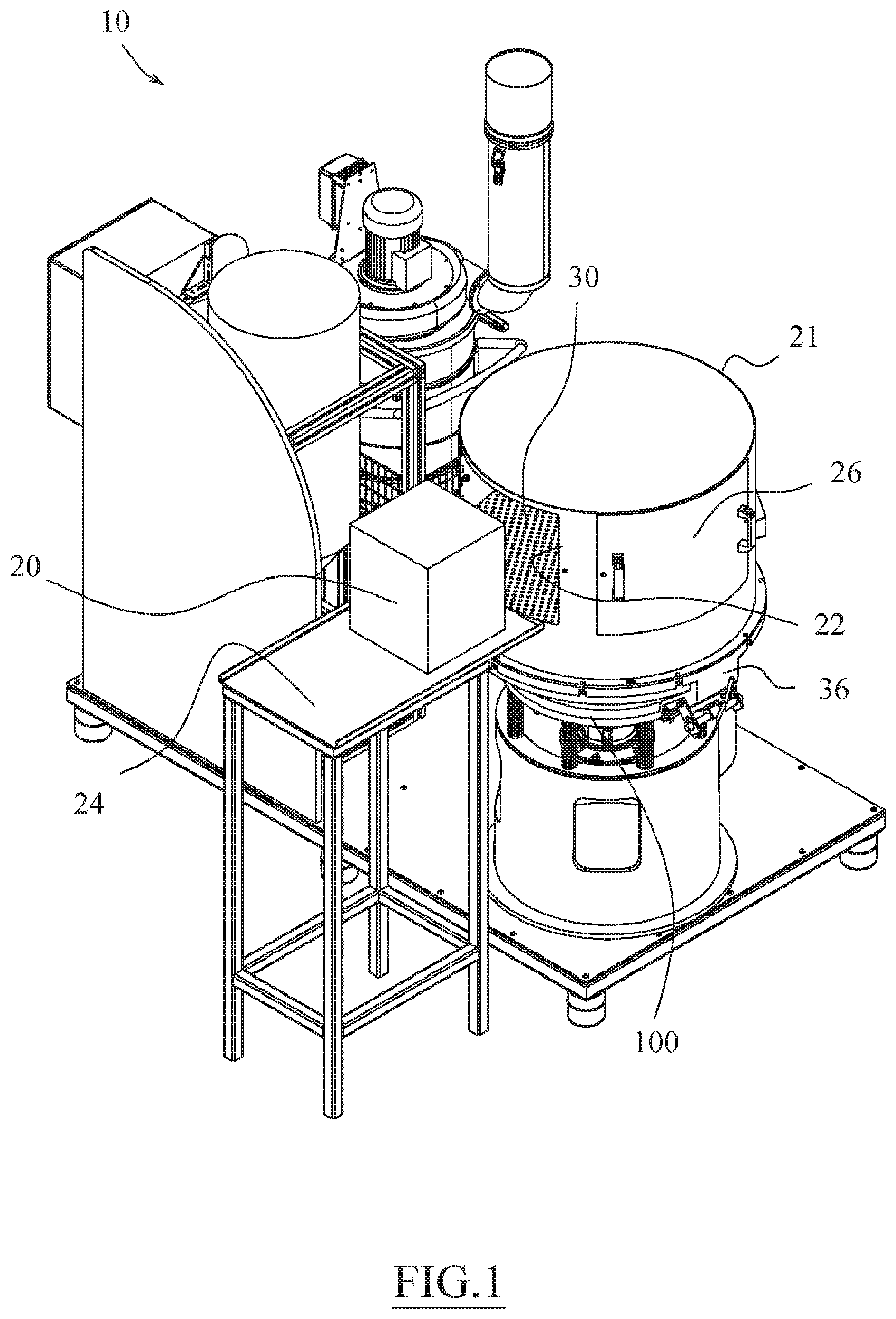 Patent US11780168 Figure 1 – Method for the treatment of cake resulting from additive manufacturing processes