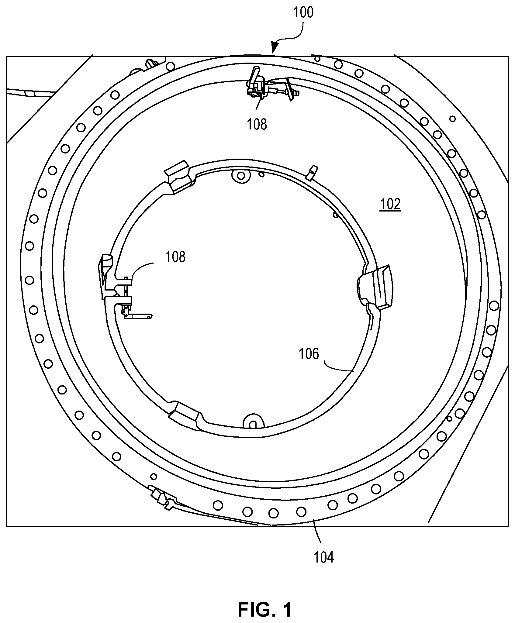 Patent US11780184 Figure 1 – Methods and apparatus for securing an autoclave bag to a composite fixture