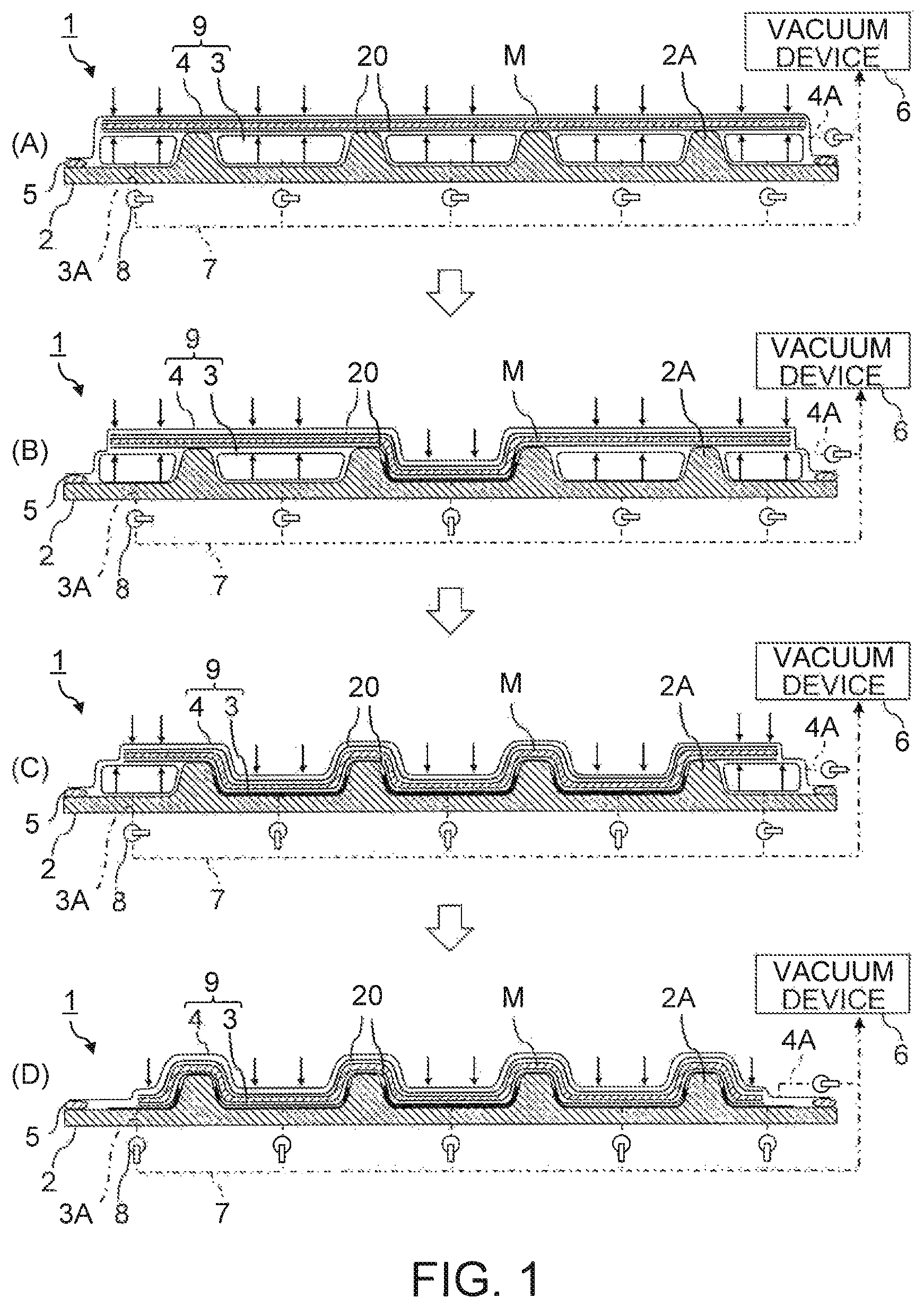 Patent US11780188 Figure 1 – Preform shaping apparatus