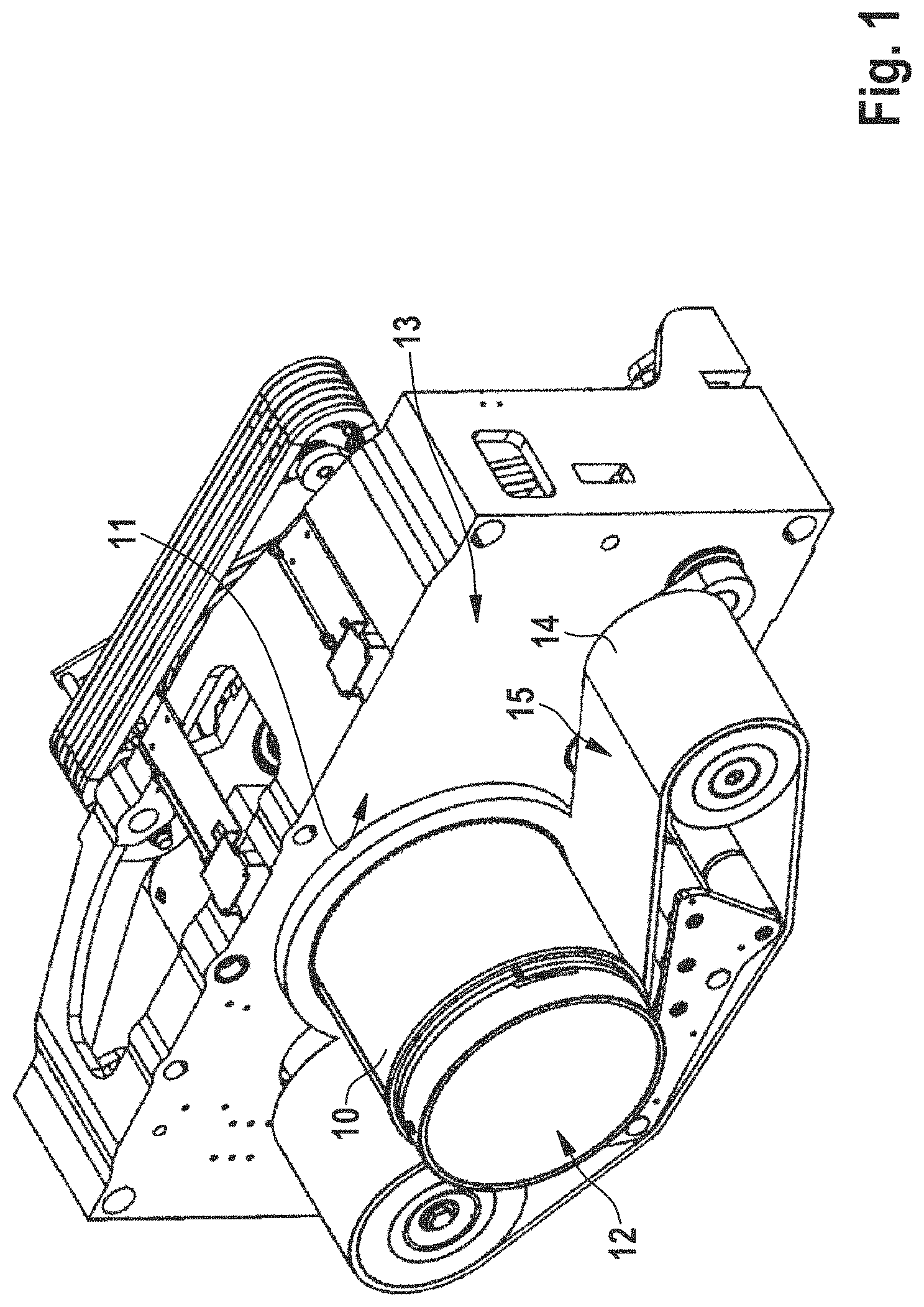 Patent US11780189 — Apparatus and method for separating materials with different degrees of flowability — Figure 1