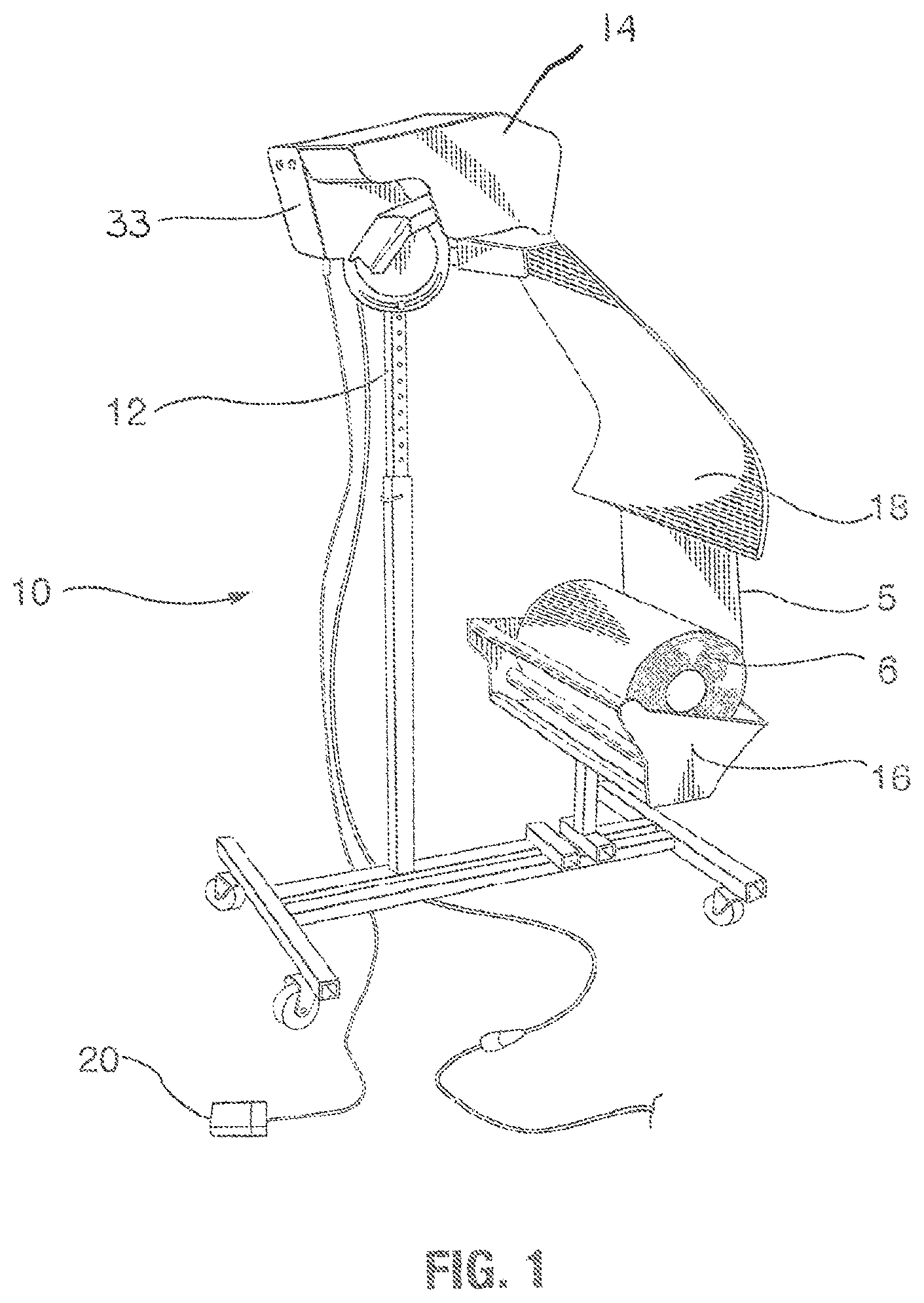 Patent US11780203 — Paper crumpling machine — Figure 1