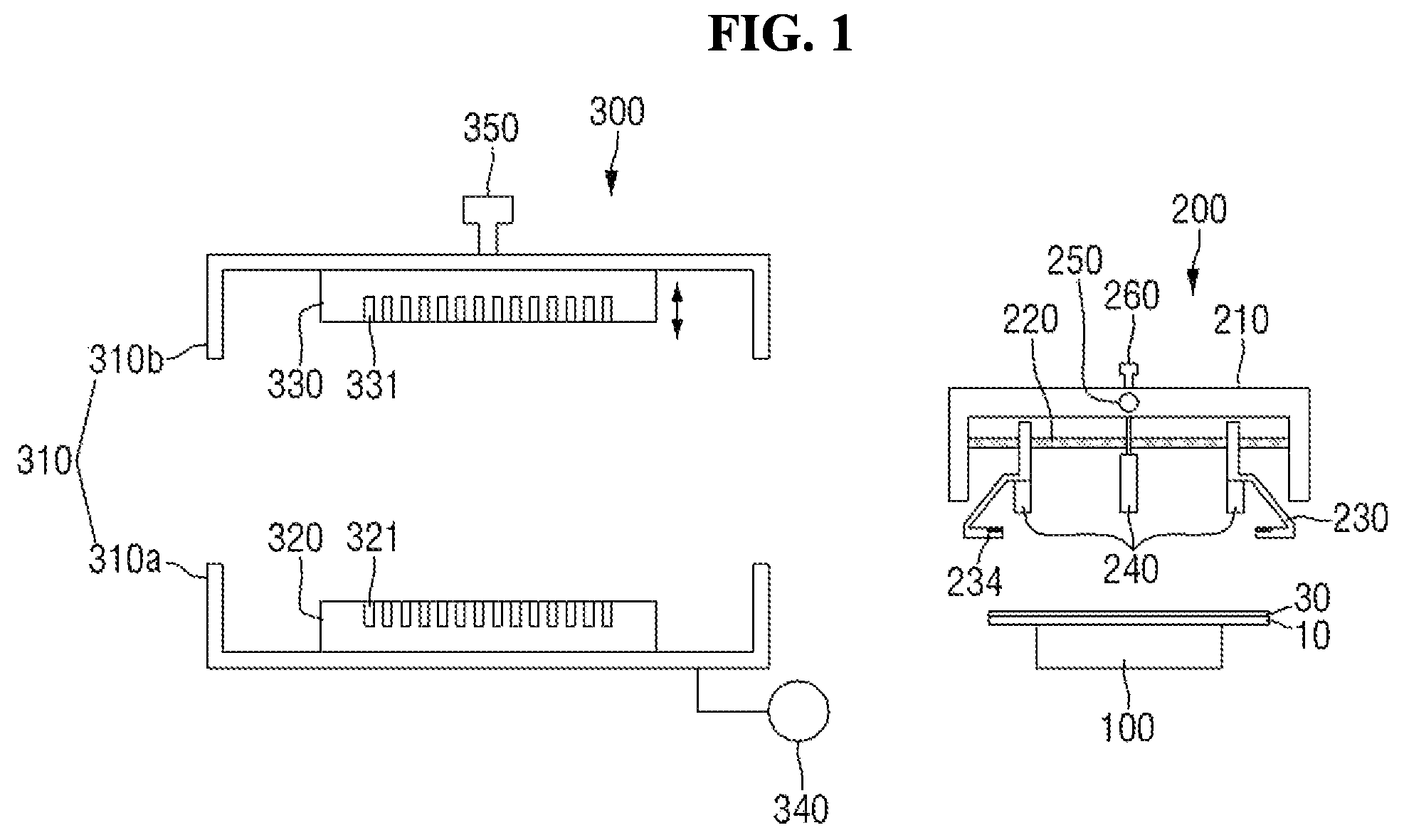 Patent US11780216 — Apparatus for manufacturing display device and method for manufacturing display device — Figure 1