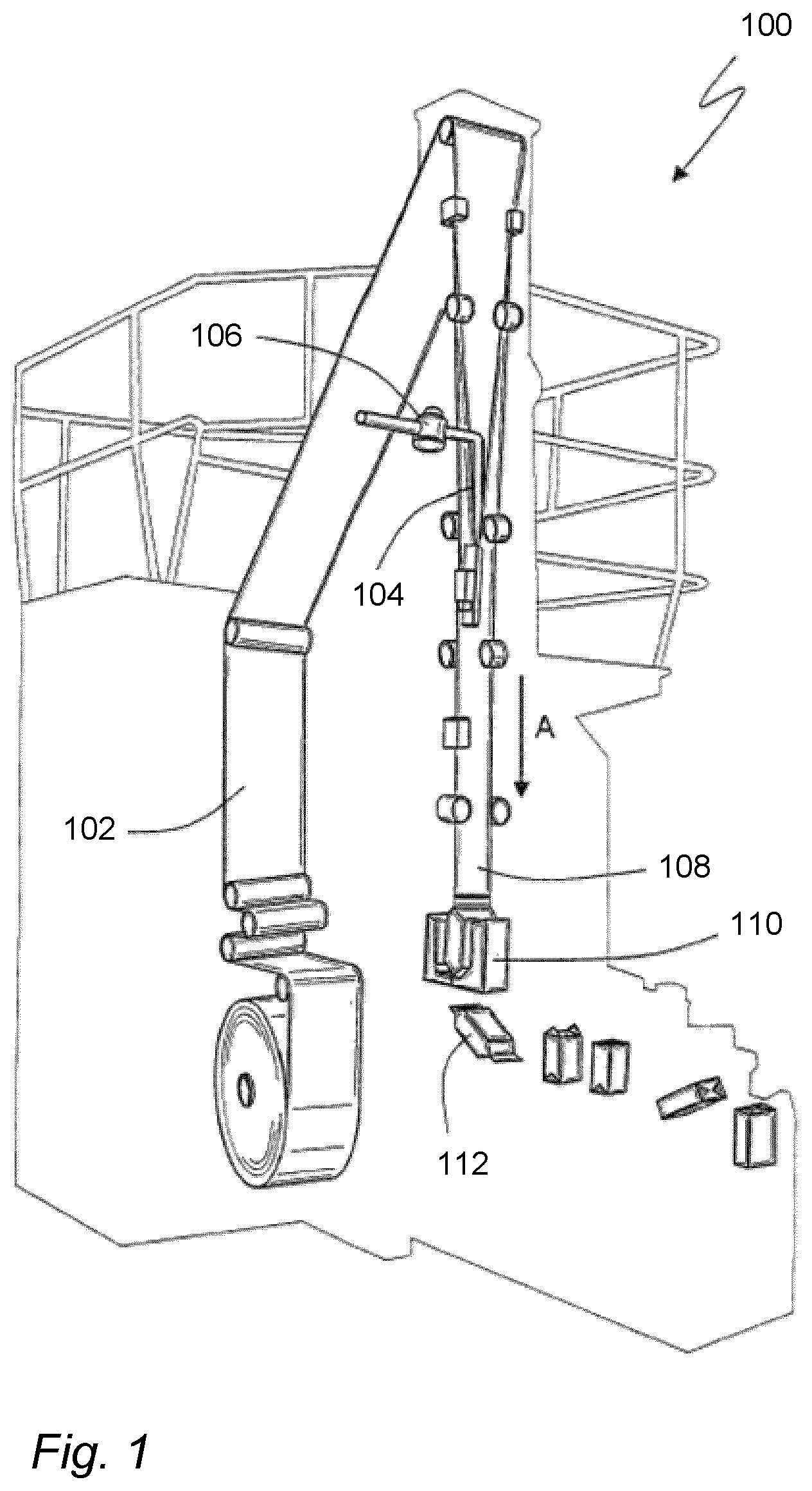 Patent US11780238 — Apparatus for digital printing of carton-based material and a method thereof — Figure 1