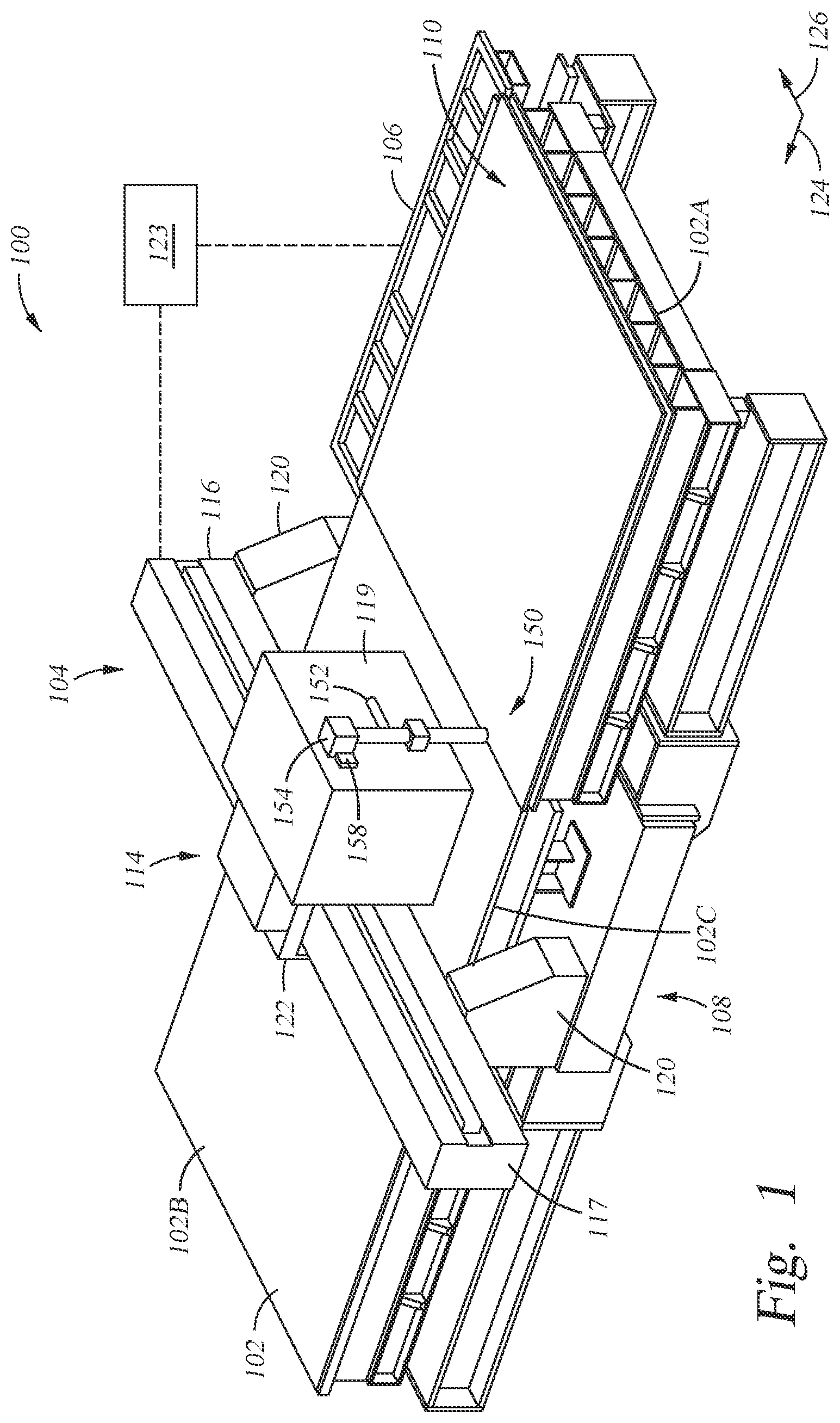 Patent US11780242 — Substrate positioning for deposition machine — Figure 1