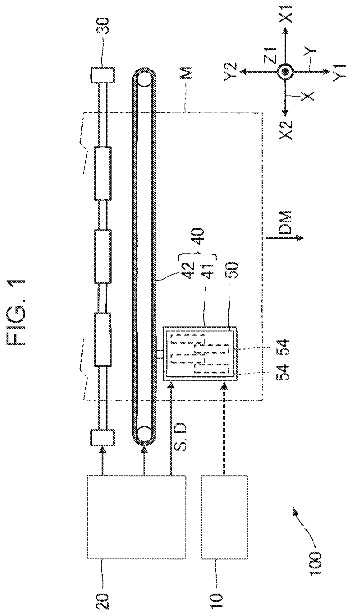 Patent US11780243 — Liquid ejecting head and liquid ejecting apparatus — Figure 1