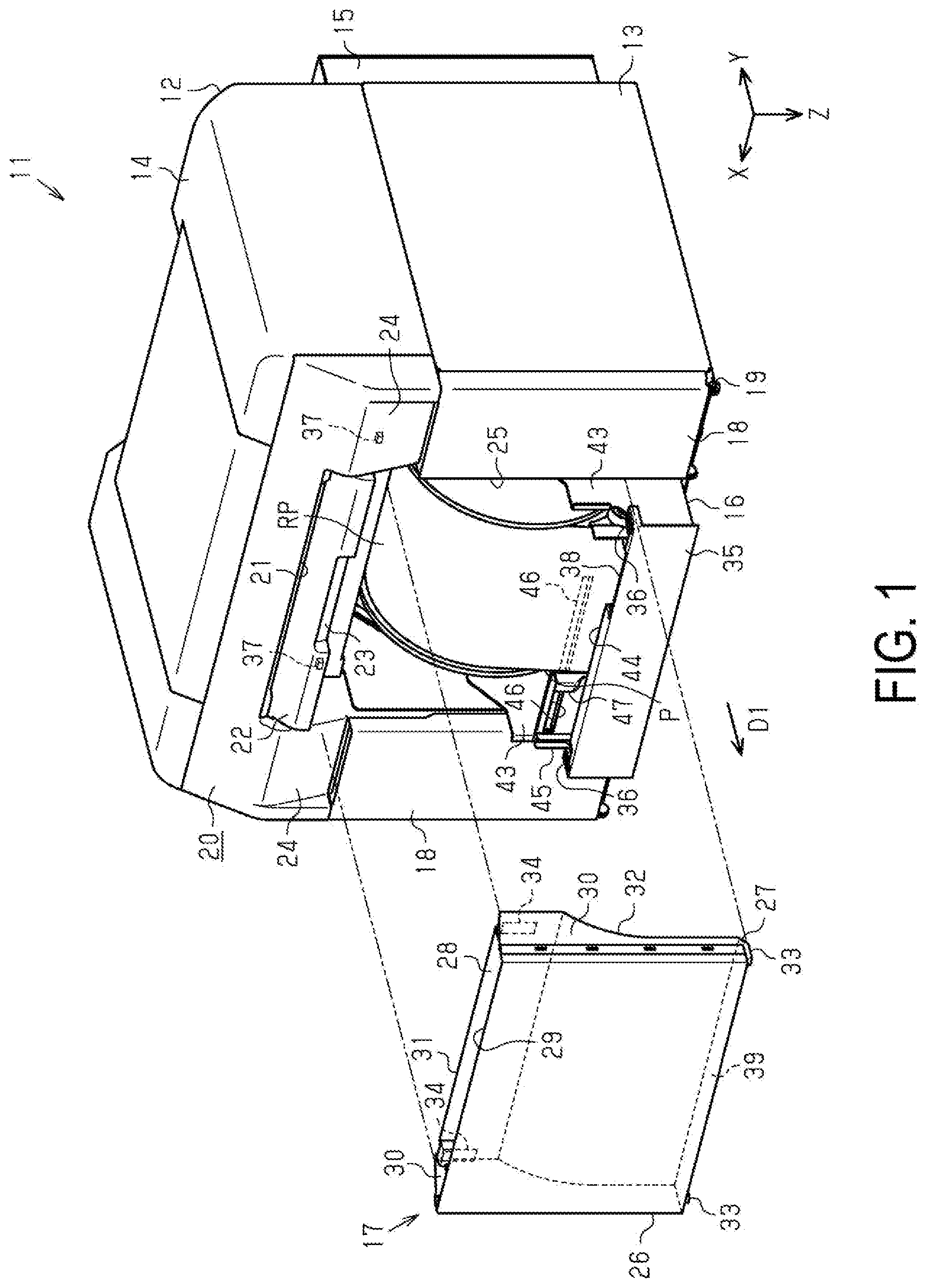 Patent US11780253 — Printer and control method of printer — Figure 1