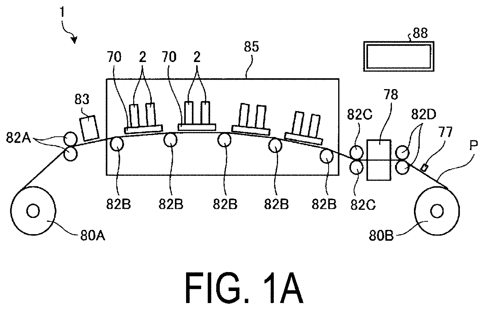 Patent US11780254 — Liquid discharge head and recording device — Figure 1