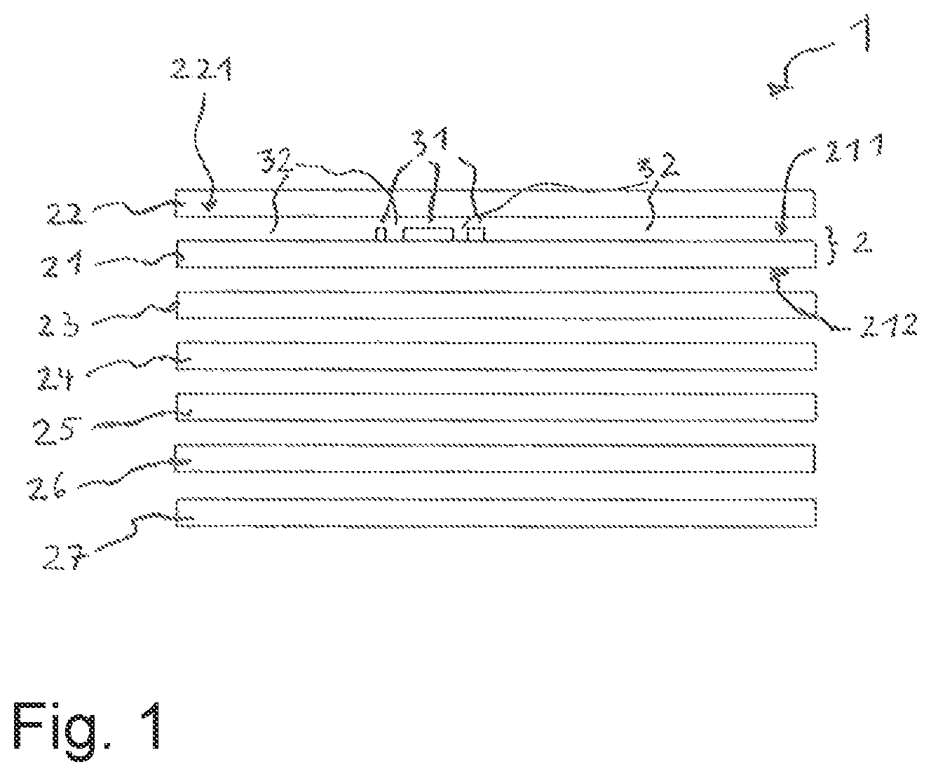 Patent US11780257 — Method for producing a laminated body and a laminating film and laminated body and laminating film — Figure 1