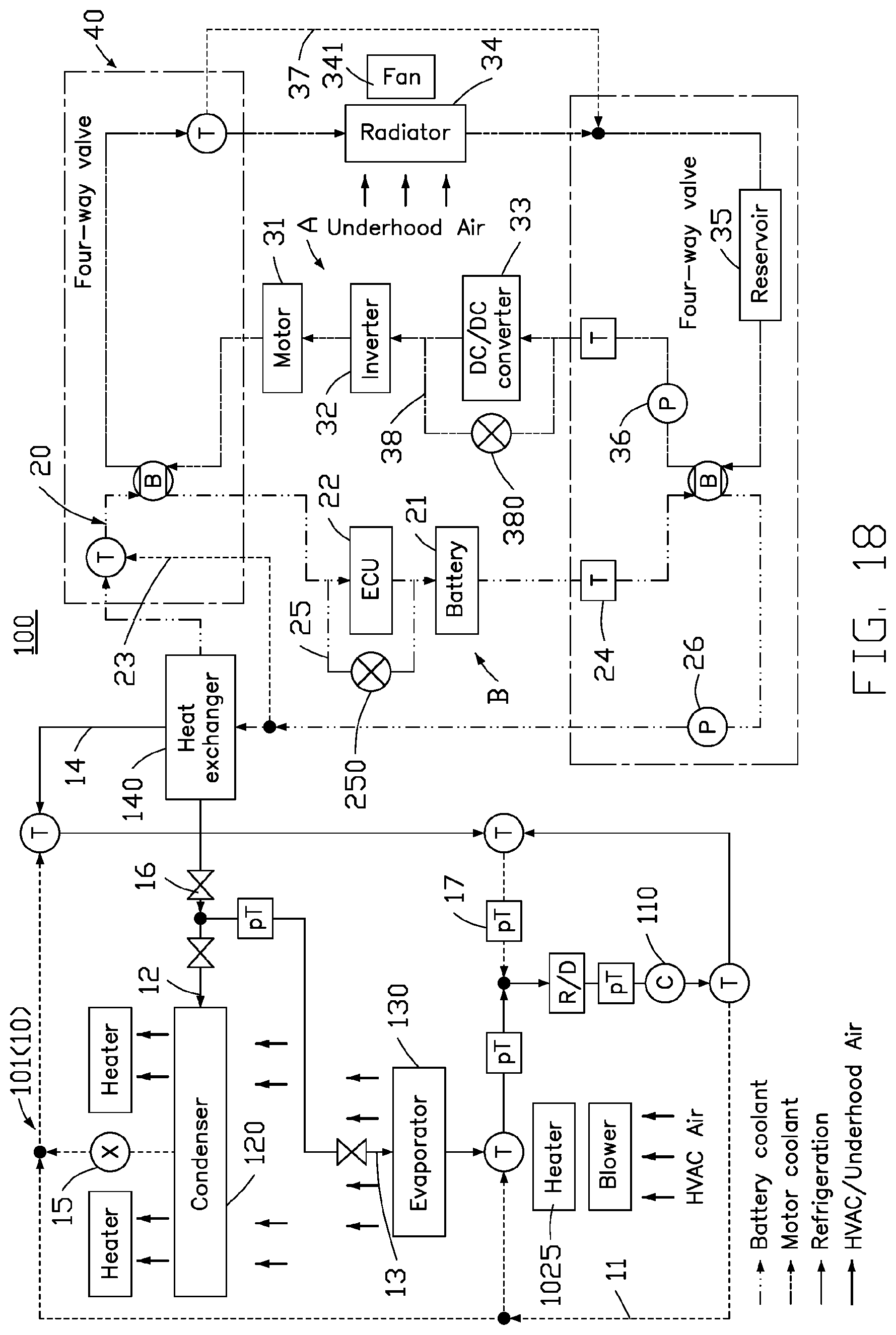 Patent US11780287 Figure 19 – Thermal management system and electric vehicle having the same