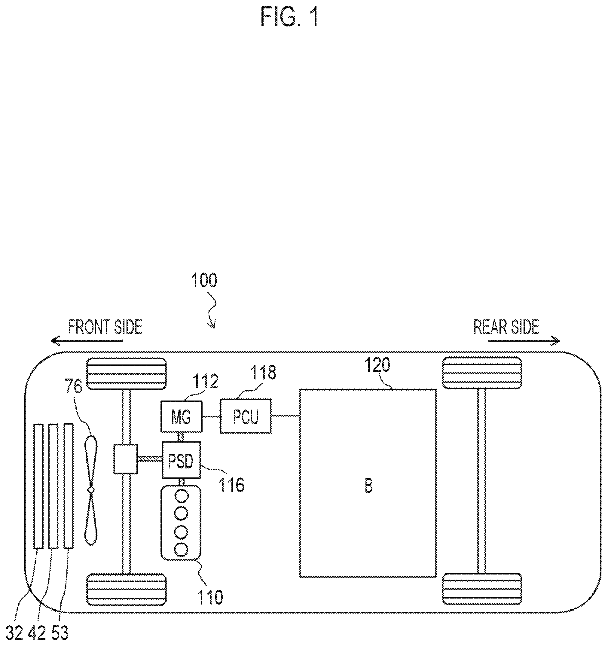 Patent US11780293 — In-vehicle temperature control system — Figure 1