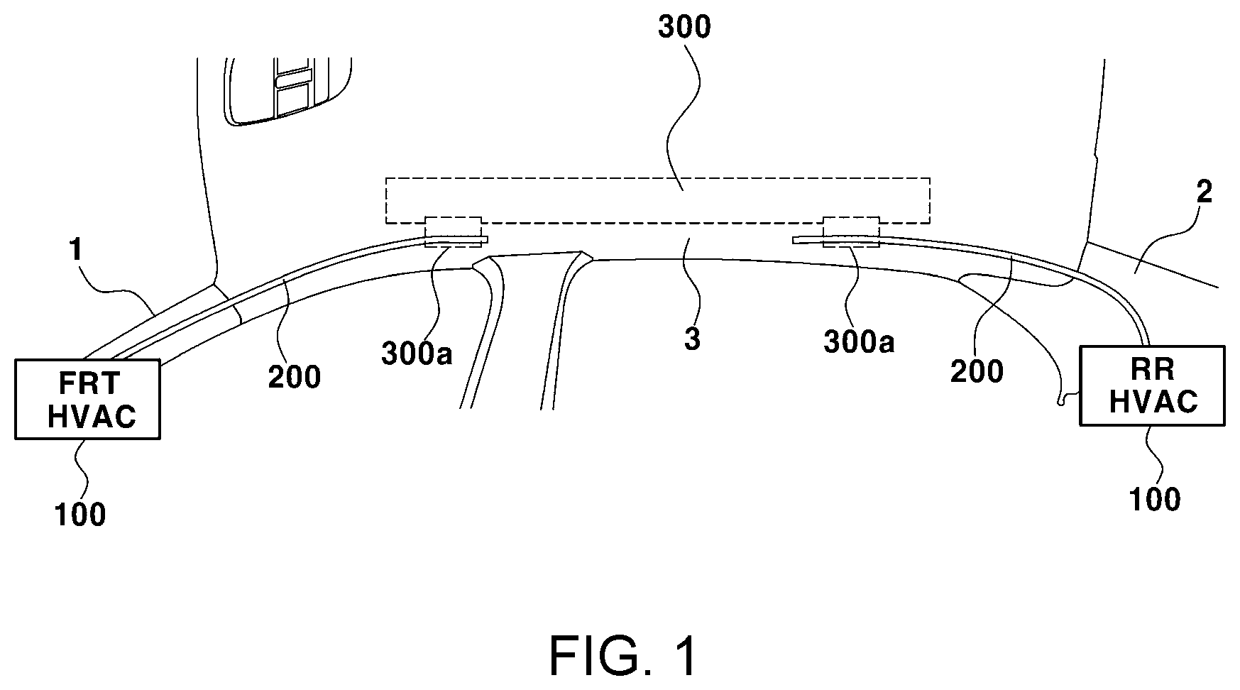 Patent US11780294 — Air conditioning device for vehicle — Figure 1
