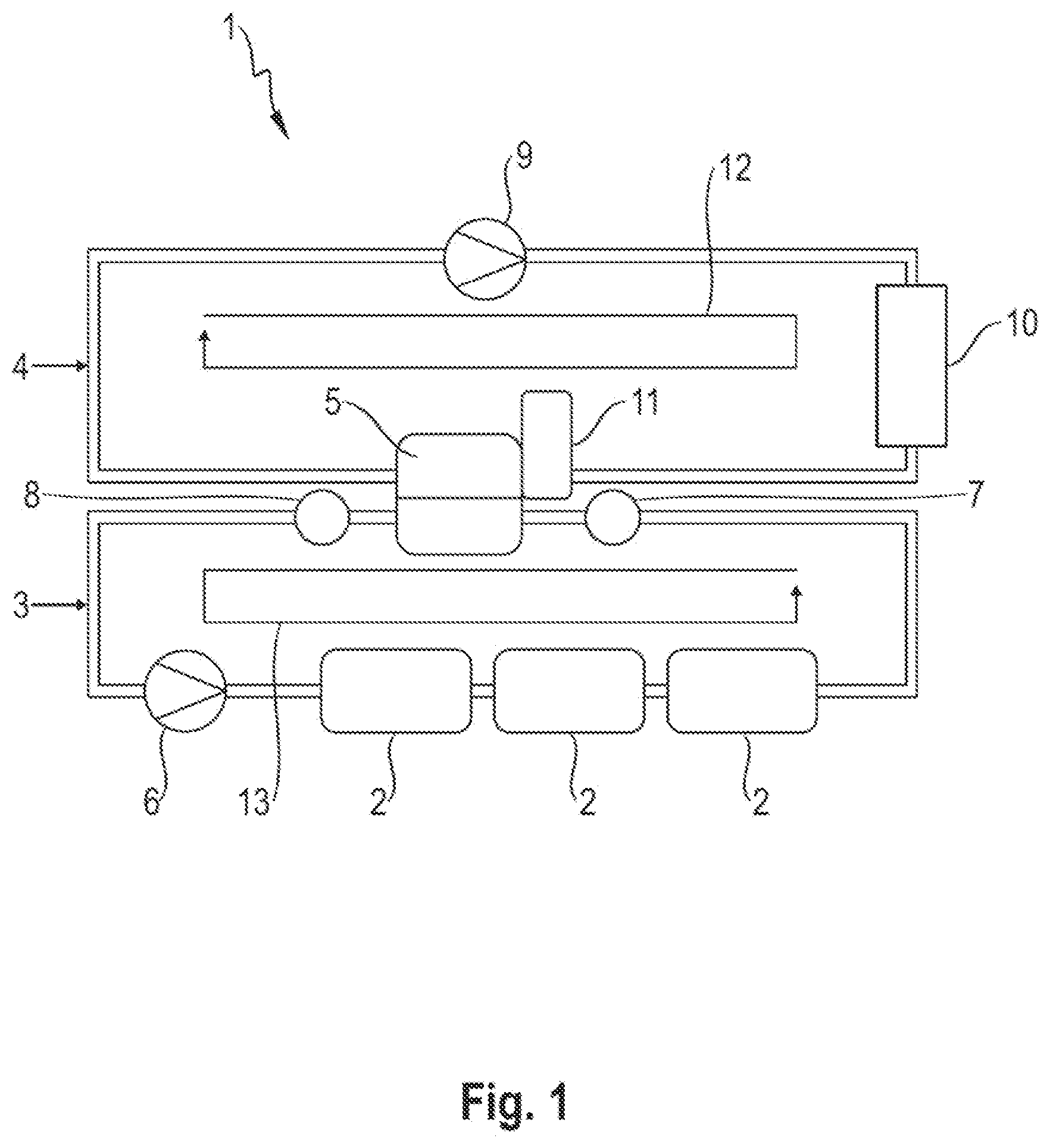 Patent US11780296 Figure 1 – Method for operating a cooling system of a motor vehicle with cooling capacity control