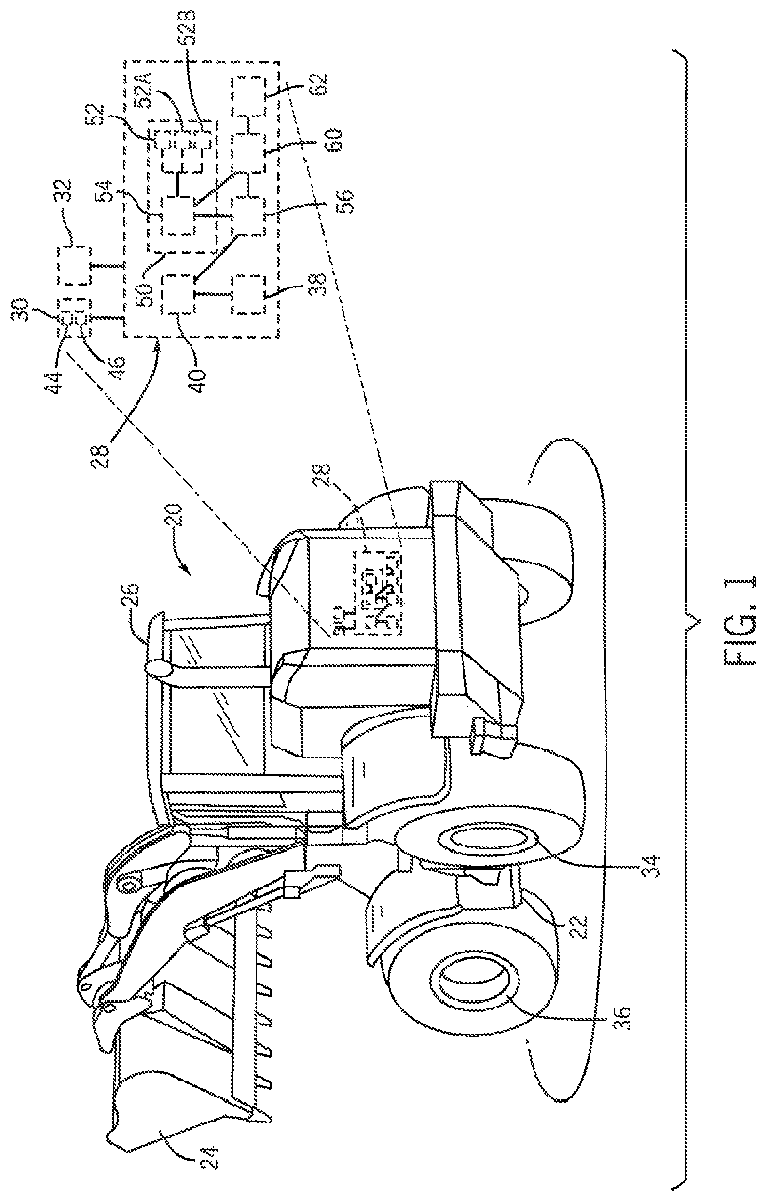 Patent US11780319 — Work vehicle electric drive assembly cooling arrangement — Figure 1