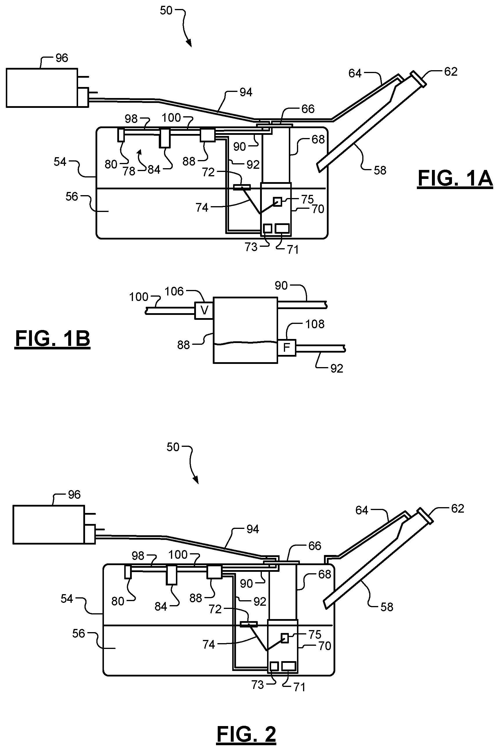 Patent US11780323 — Fuel tank venting system with liquid collection and active purging — Figure 1