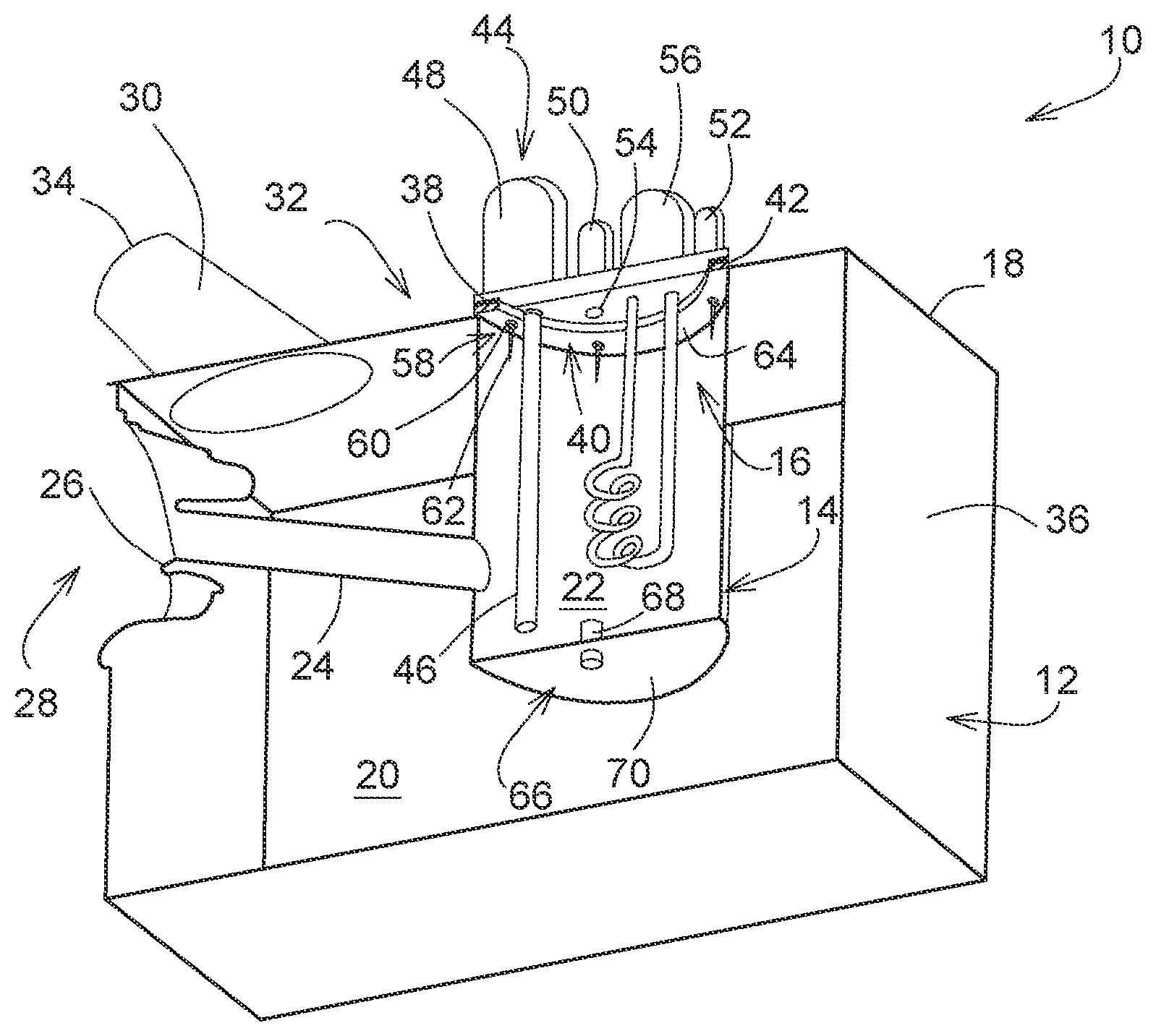 Patent US11780324 — Fuel tank for a vehicle — Figure 1