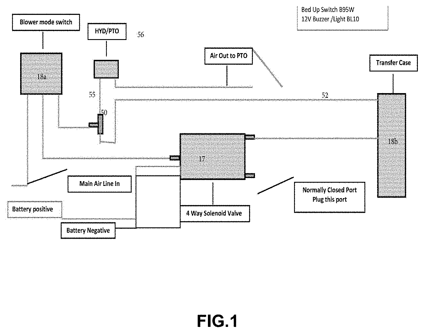 Patent US11780330 — Truck load alarm safety system with drive interlock — Figure 1