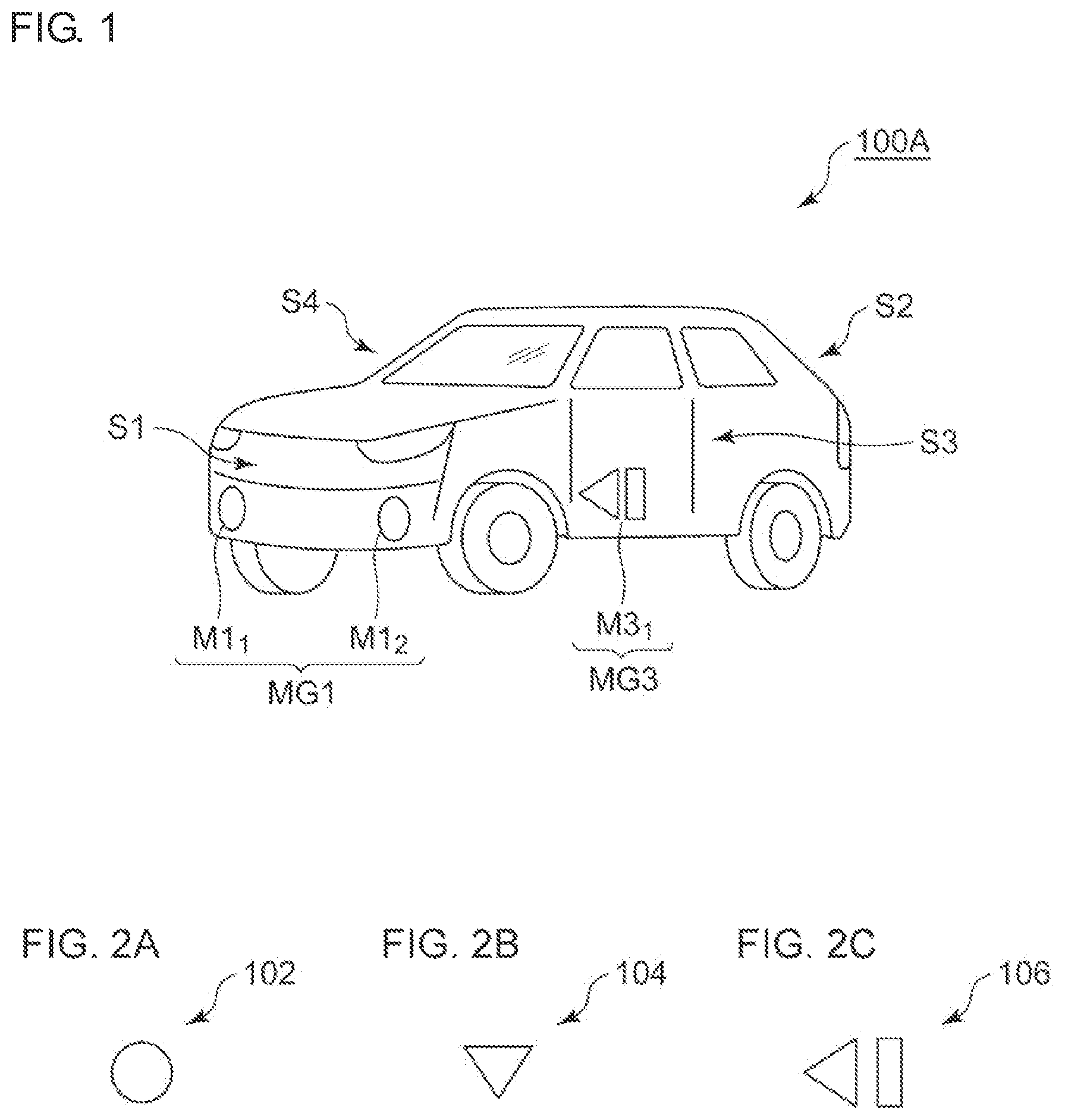 Patent US11780364 — Vehicle marker — Figure 1