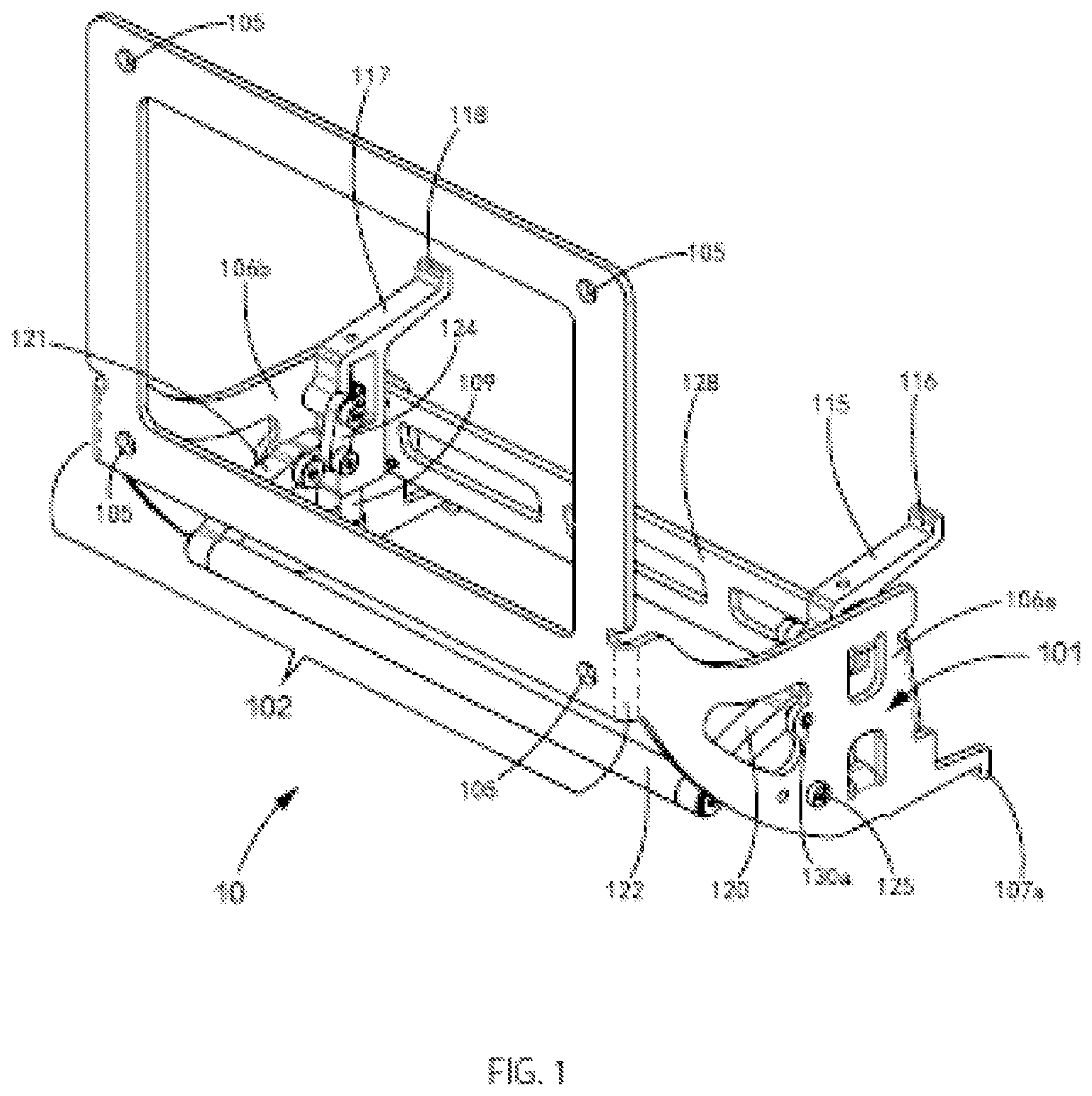 Patent US11780385 — License plate holder — Figure 1