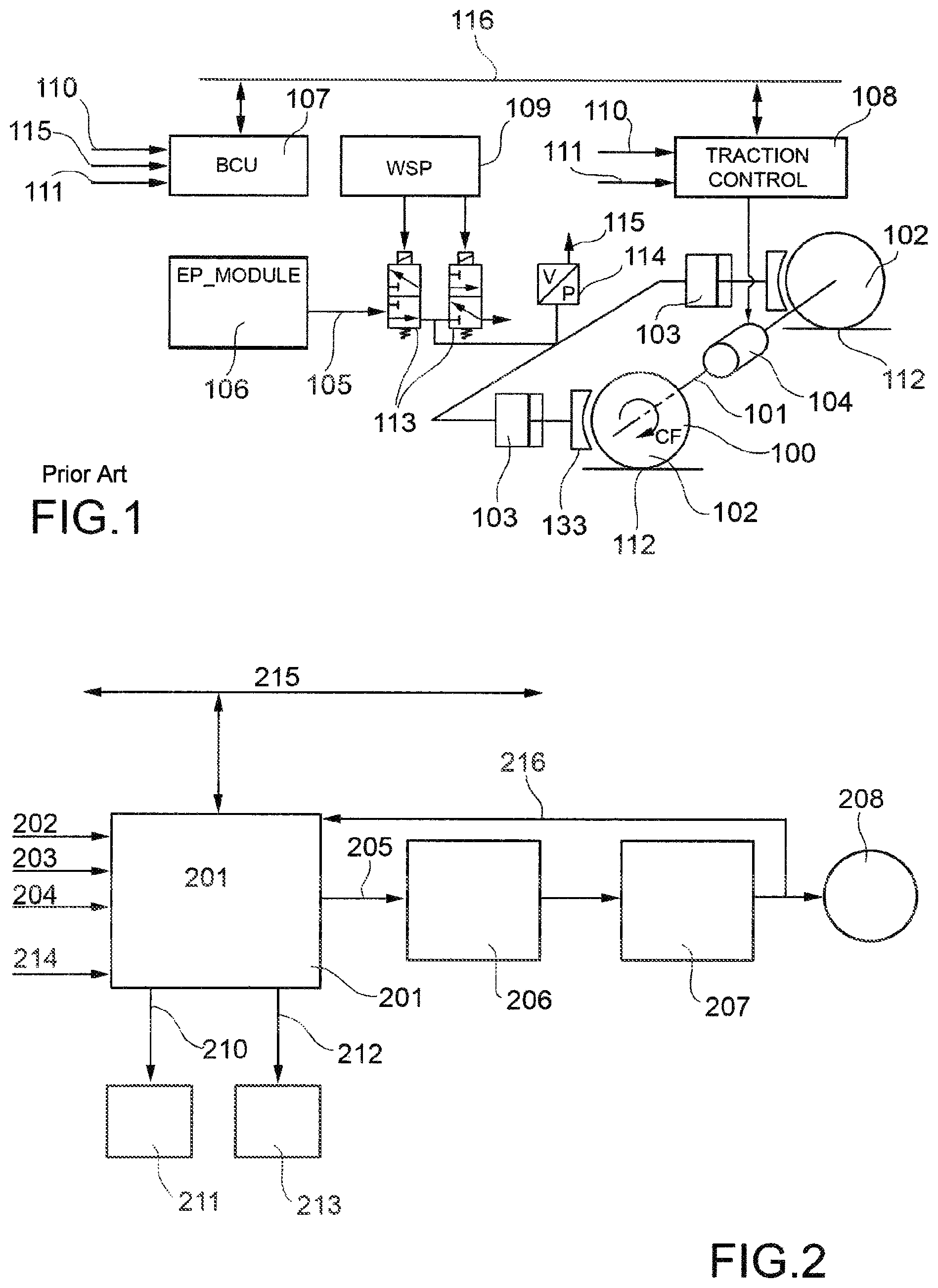 Patent US11780414 — Vehicle braking control system — Figure 1