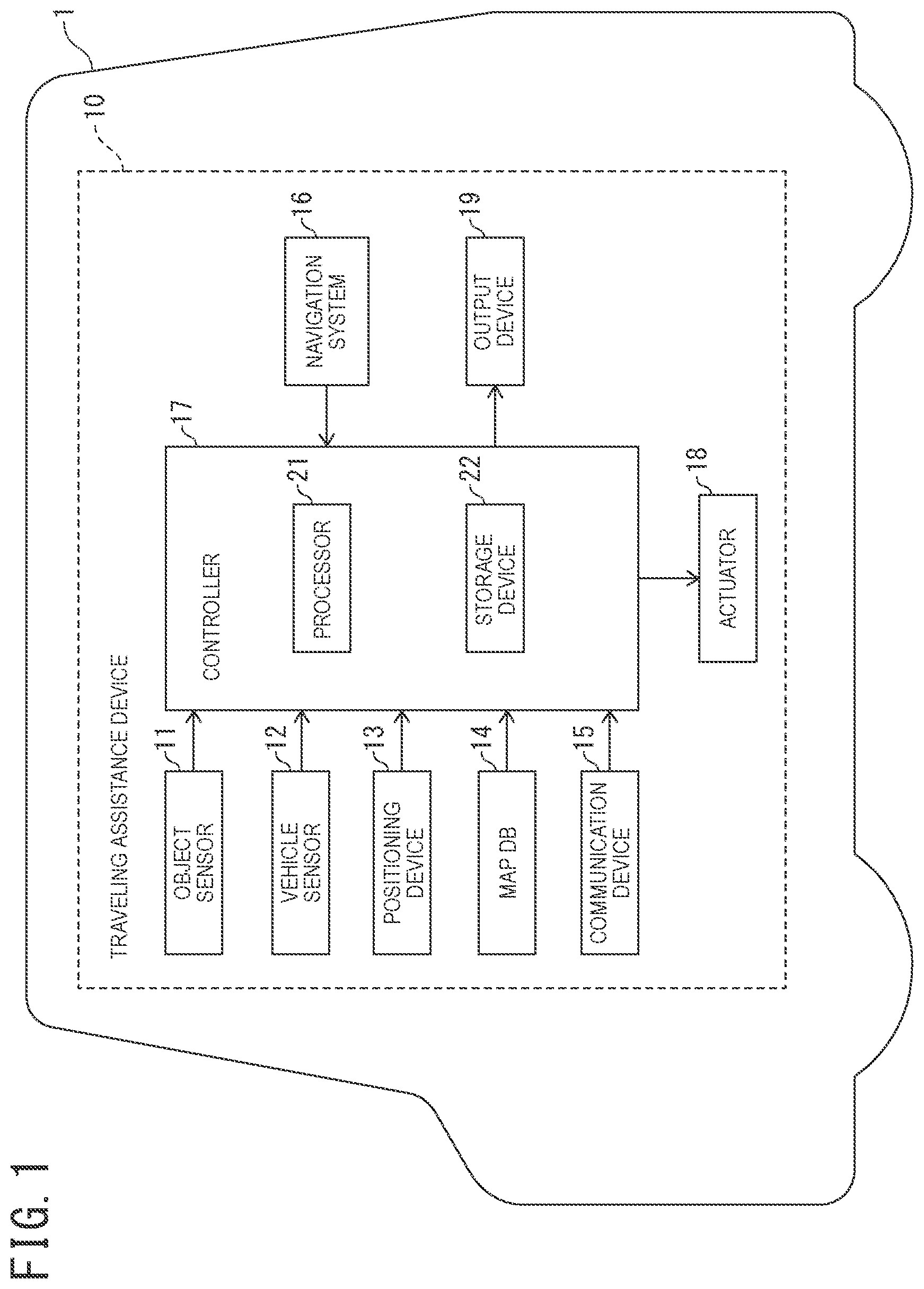 Patent US11780448 — Vehicle behavior estimation method, vehicle control method, and vehicle behavior estimation device — Figure 1