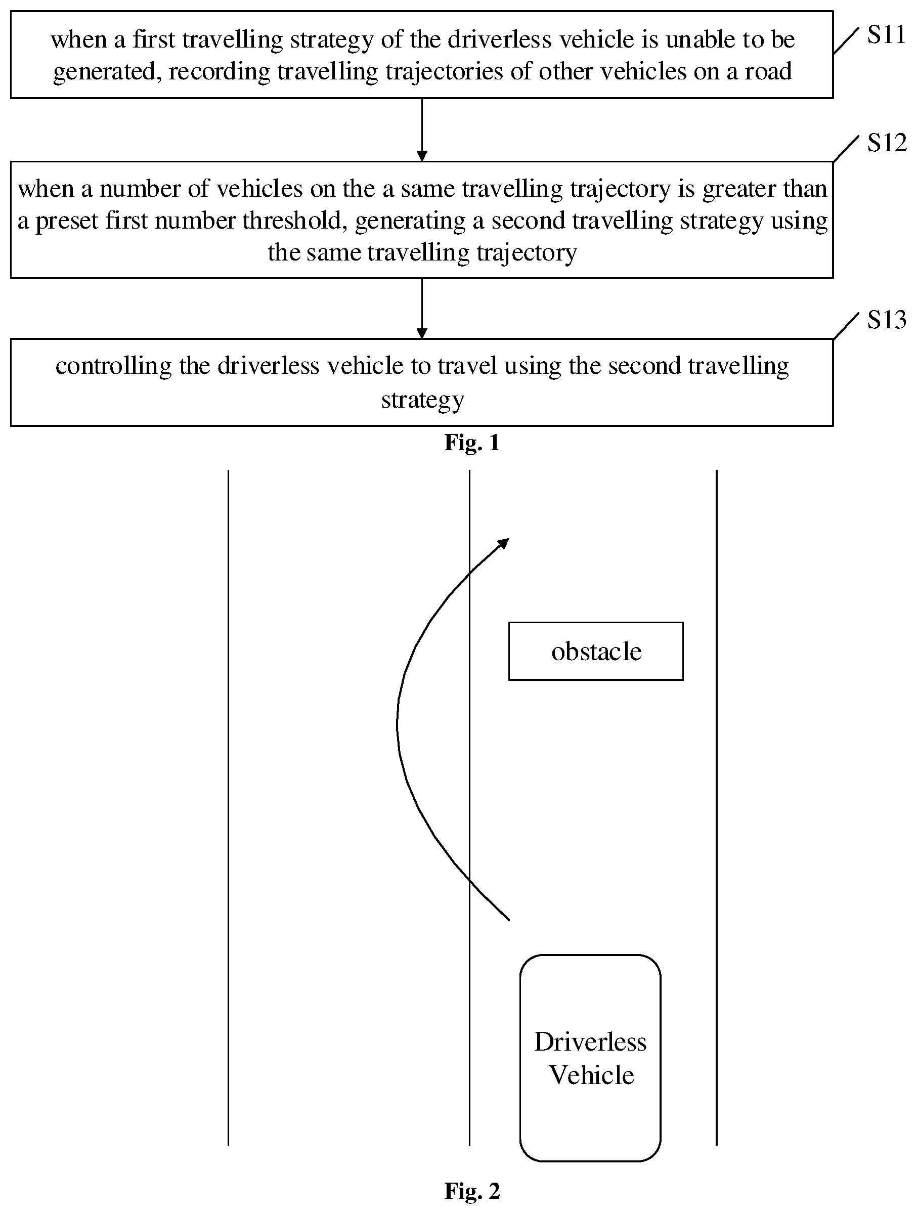 Patent US11780463 — Method, apparatus and server for real-time learning of travelling strategy of driverless vehicle — Figure 1