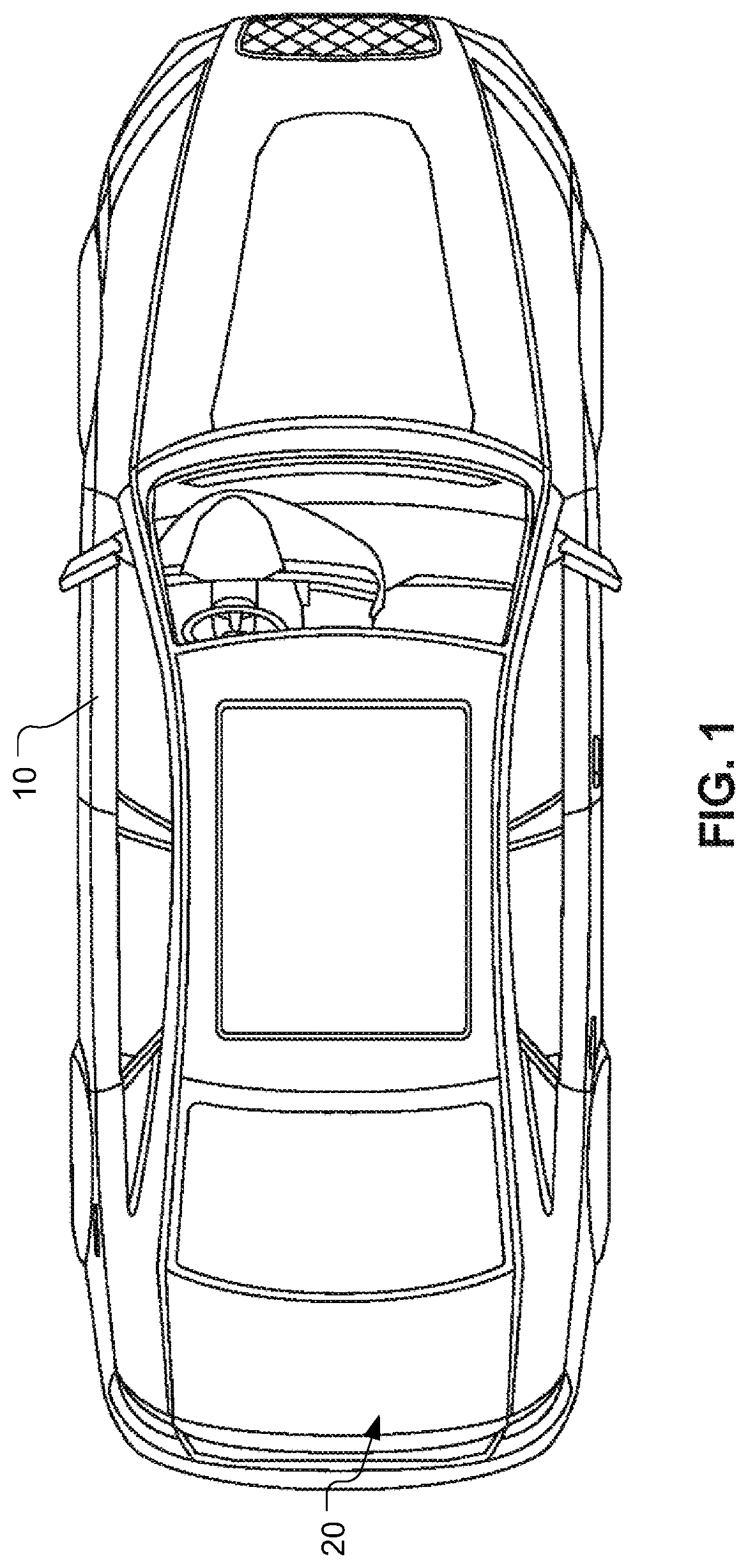 Patent US11780469 — Unmanned autonomous recharging vehicle and system of recharging electric vehicle — Figure 1