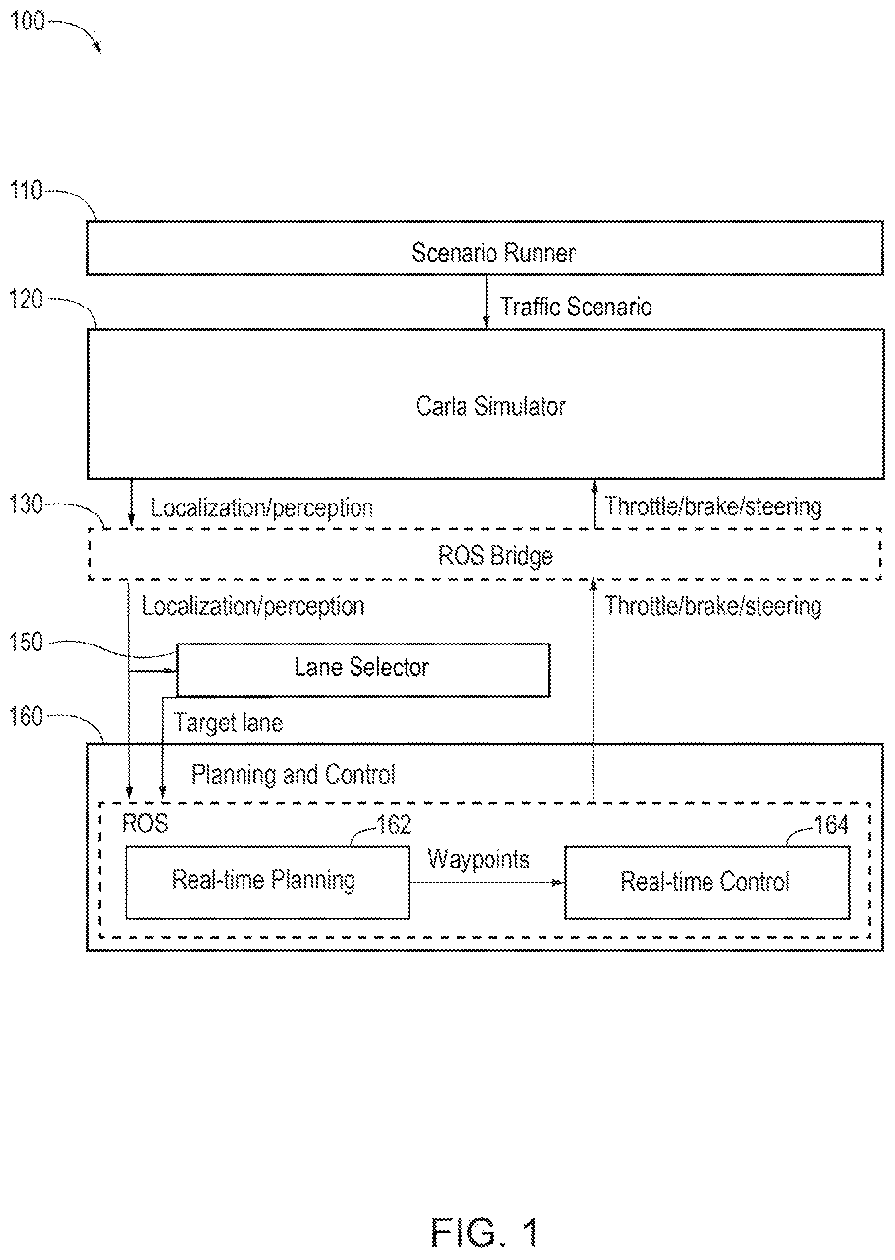 Patent US11780470 — Lane selection — Figure 1