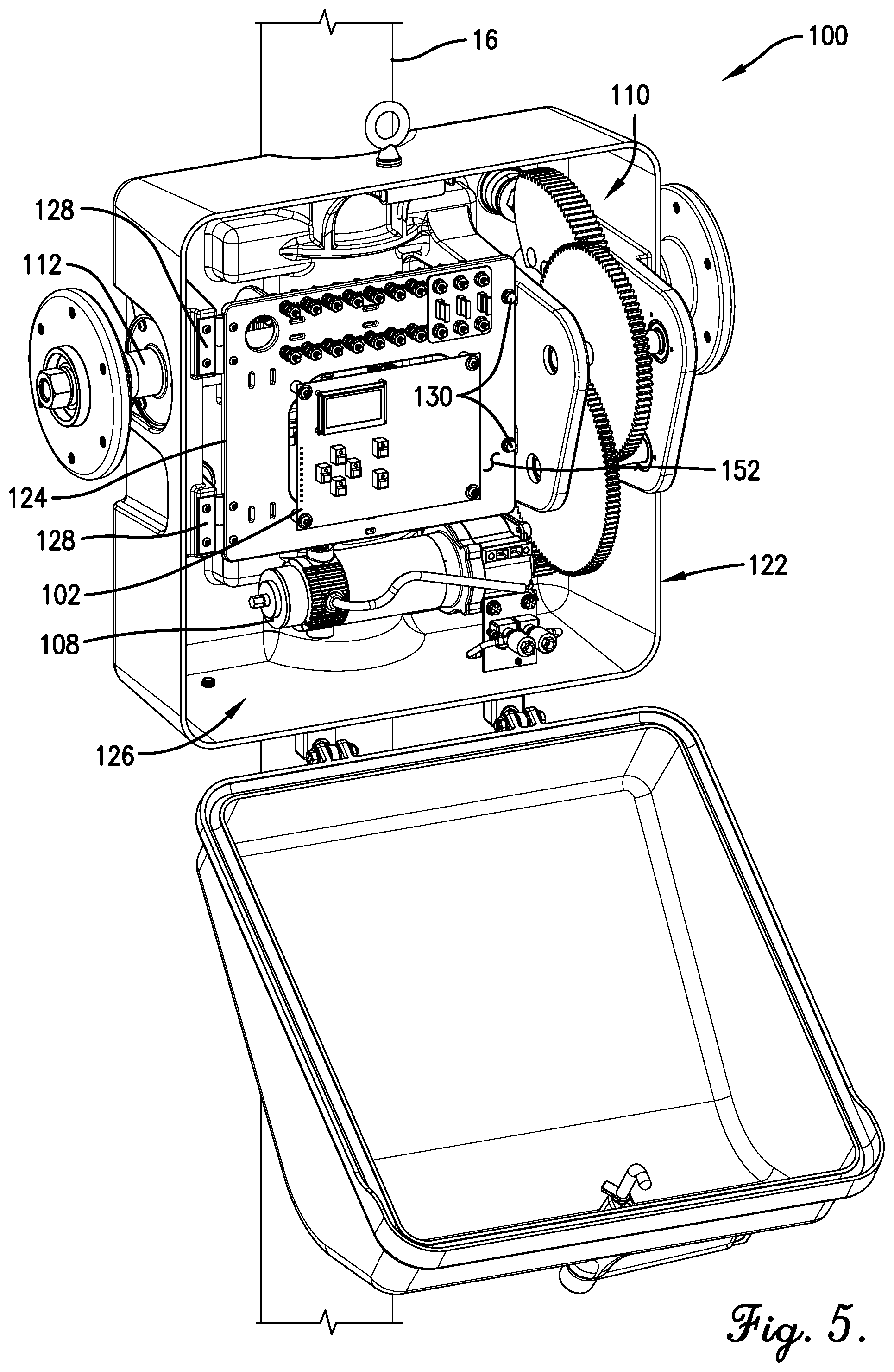 Patent US11780479 Figure 5 – Grade crossing gate arm position detection system