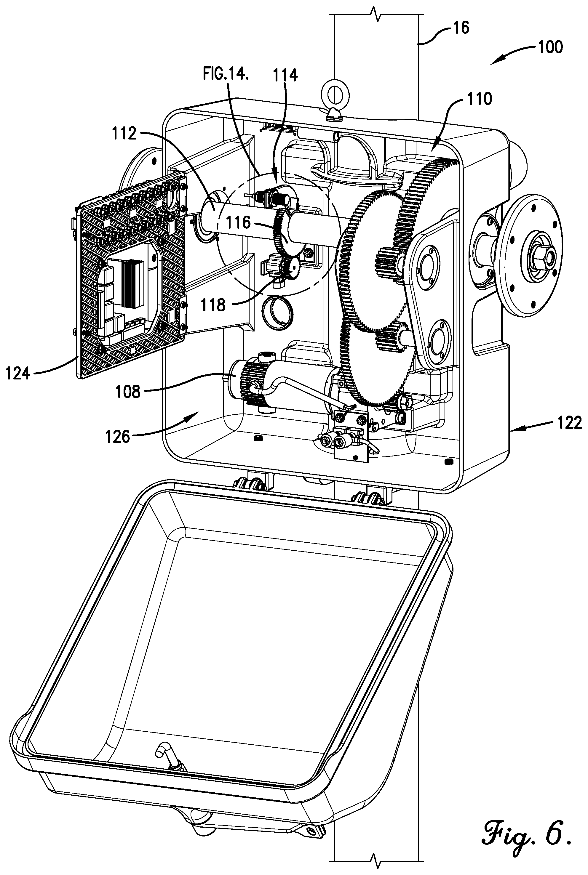 Patent US11780479 Figure 6 – Grade crossing gate arm position detection system