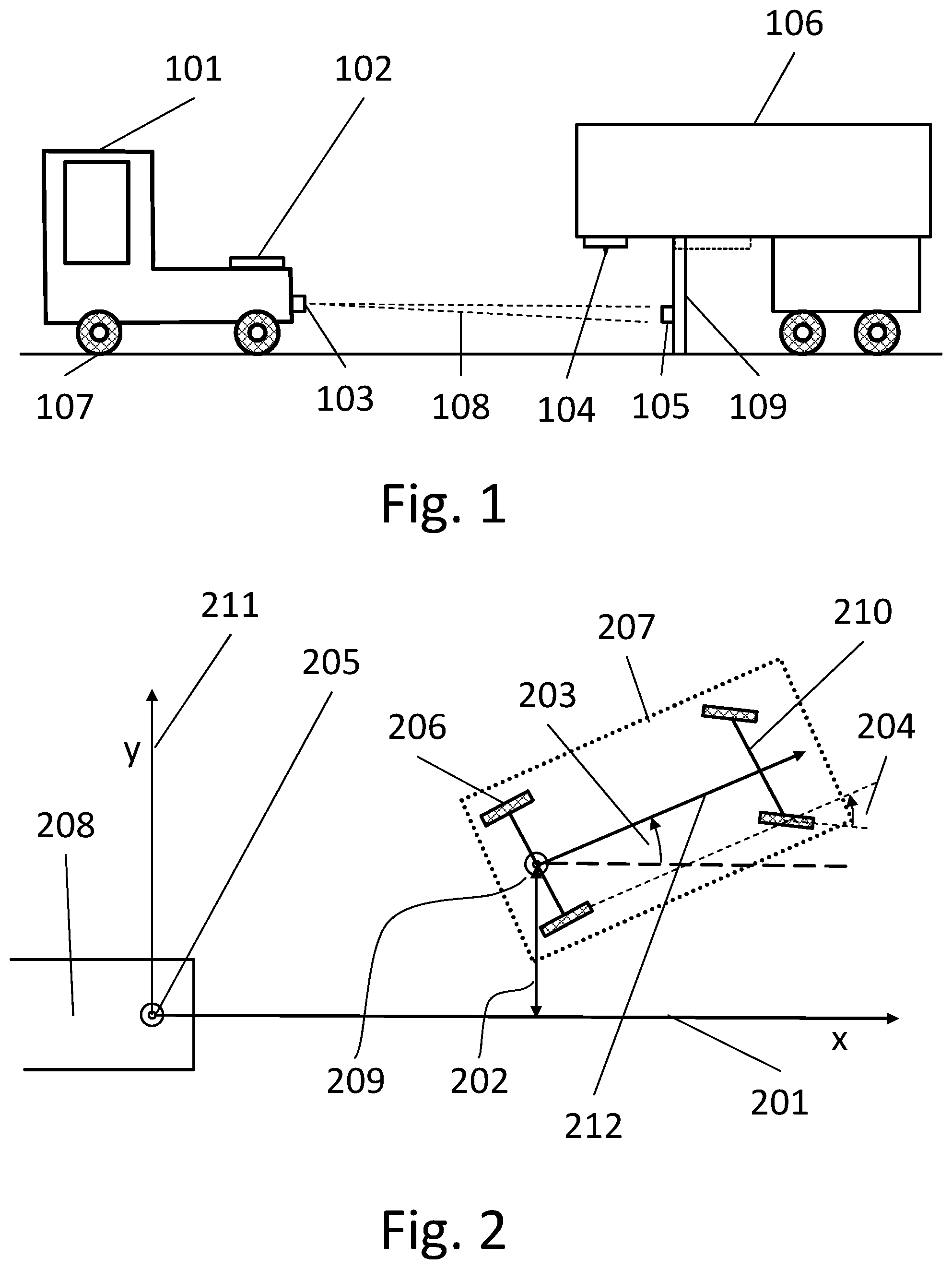 Patent US11780501 — Transverse steering method and transverse steering device for moving a vehicle into a target position, and vehicle for this purpose — Figure 1