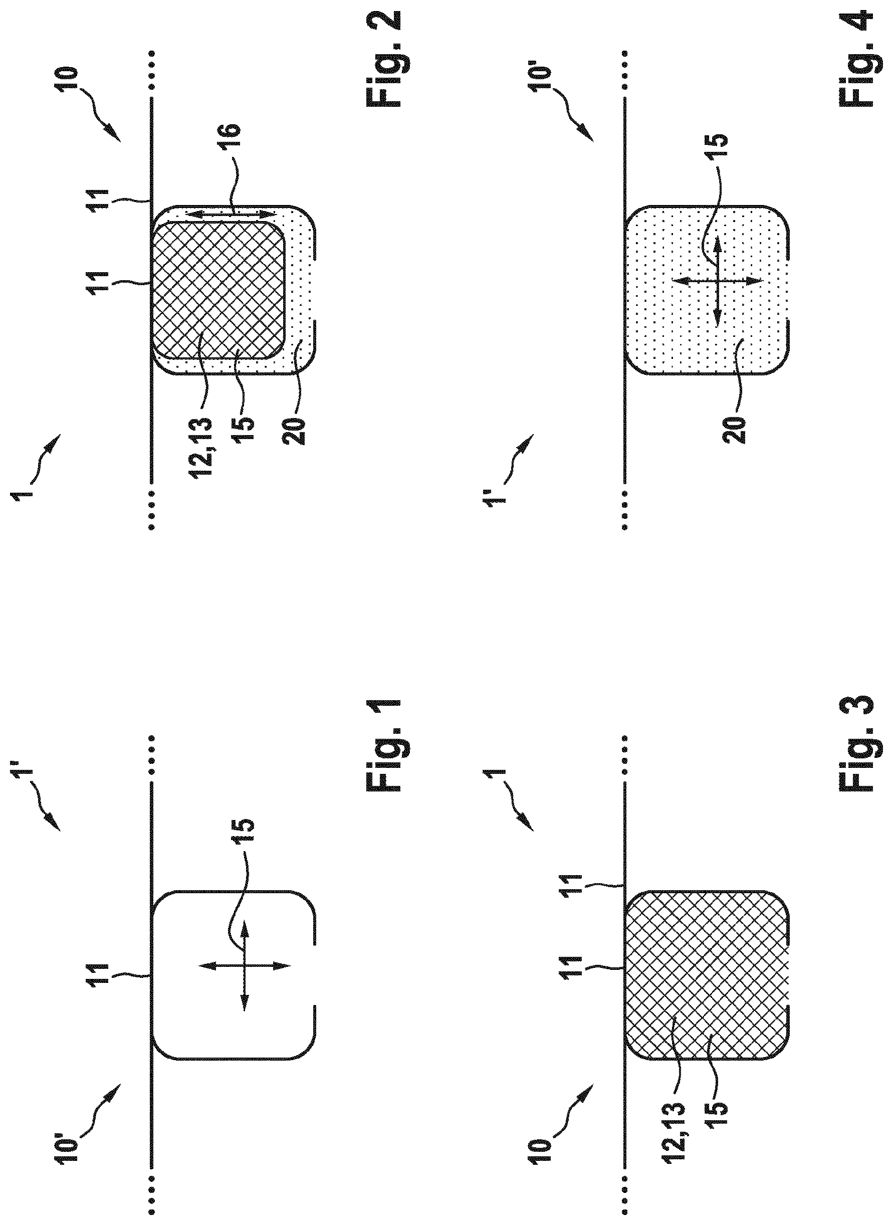 Patent US11780506 — Component for a vehicle, vehicle per se and method for producing the component — Figure 1