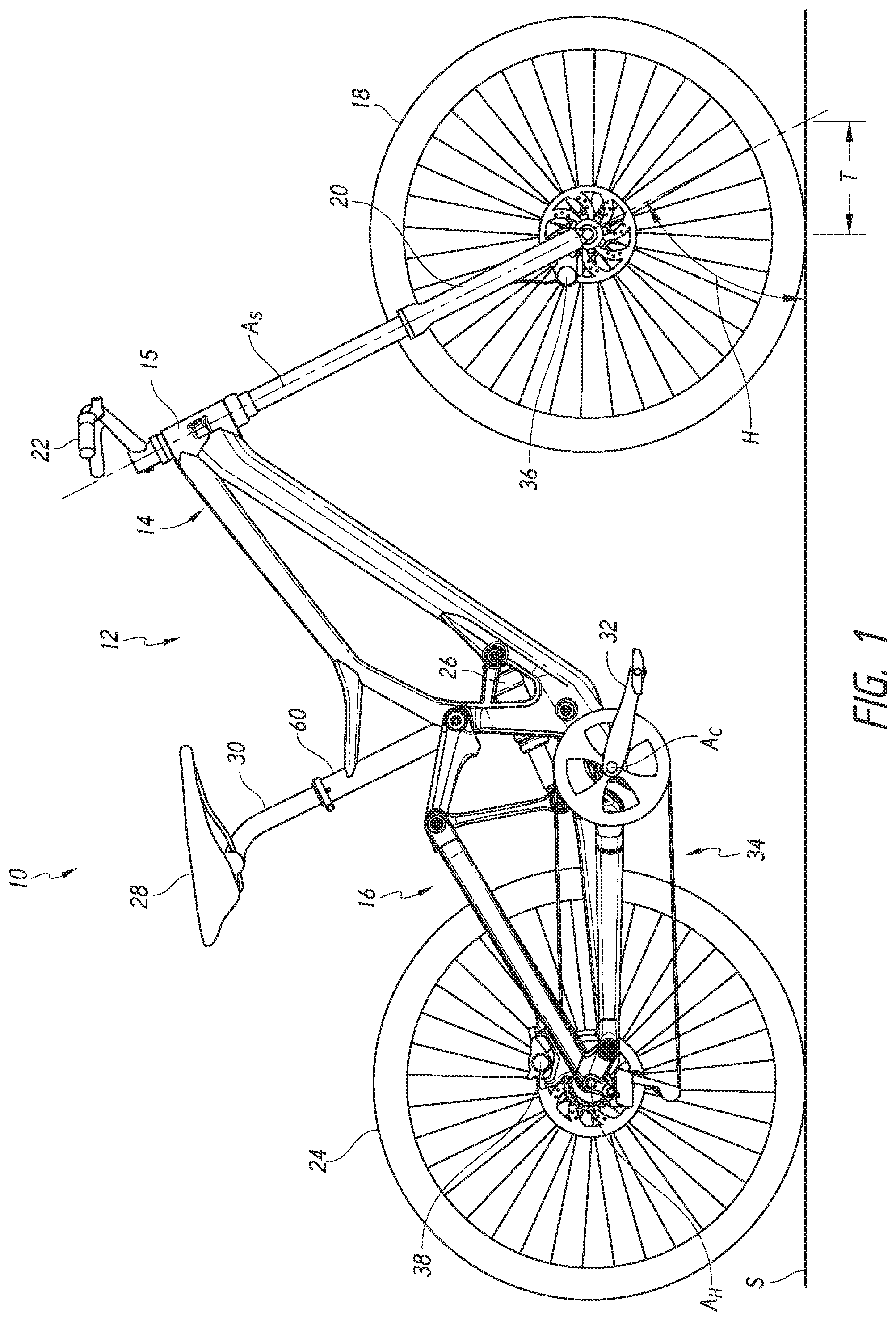 Patent US11780528 Figure 1 – Adjustable head angle bicycles