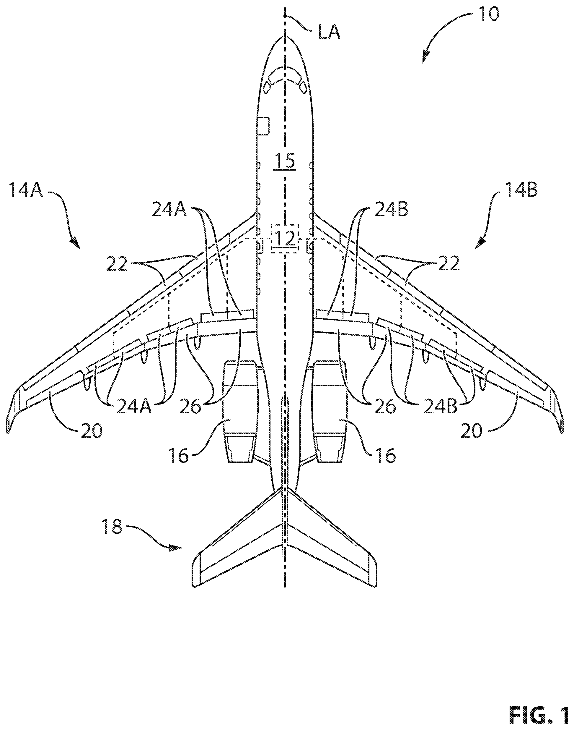 Patent US11780563 Figure 1 – System and method for improving the operation of an aircraft