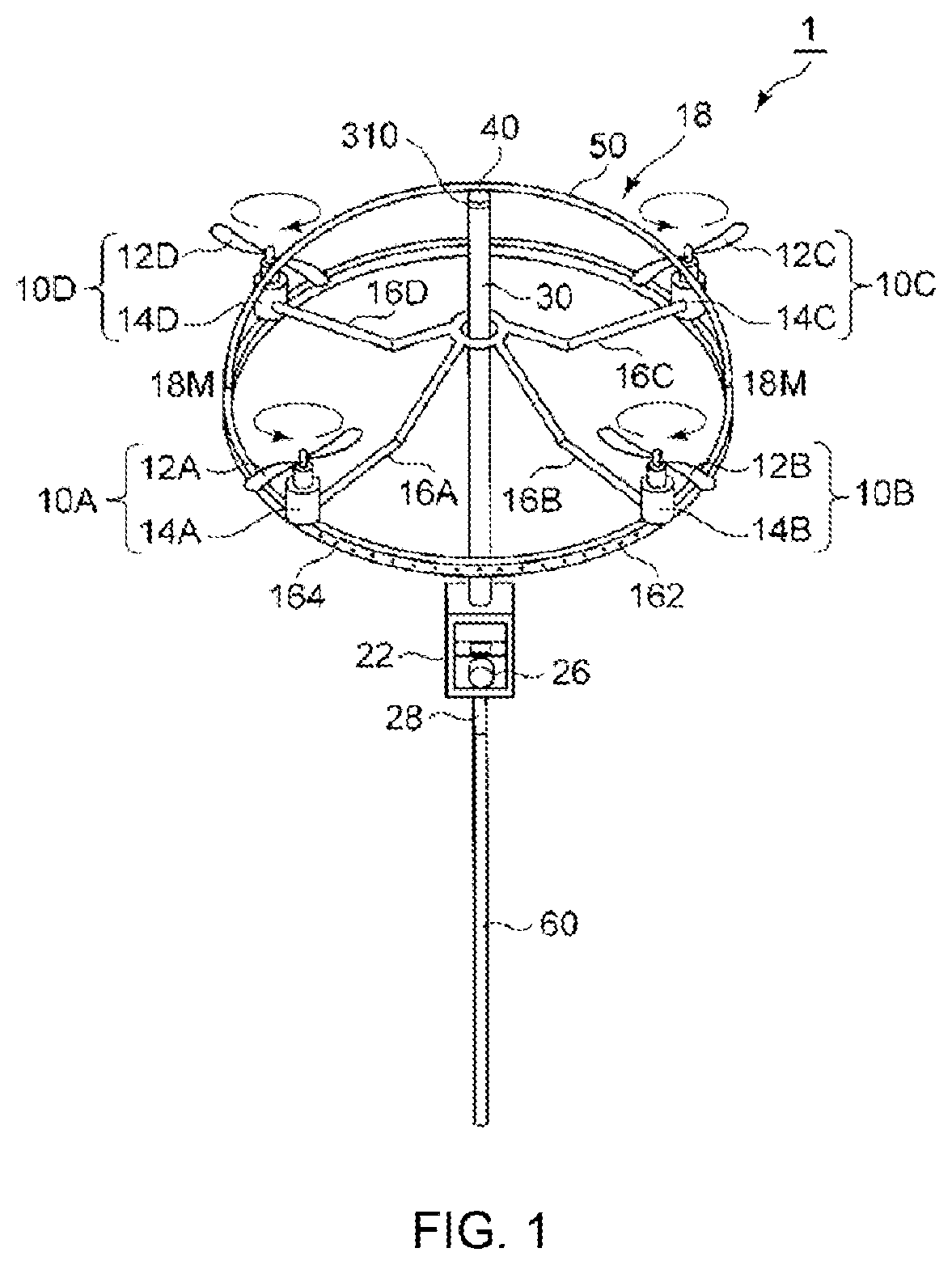 Patent US11780565 — Rotary wing aircraft — Figure 1