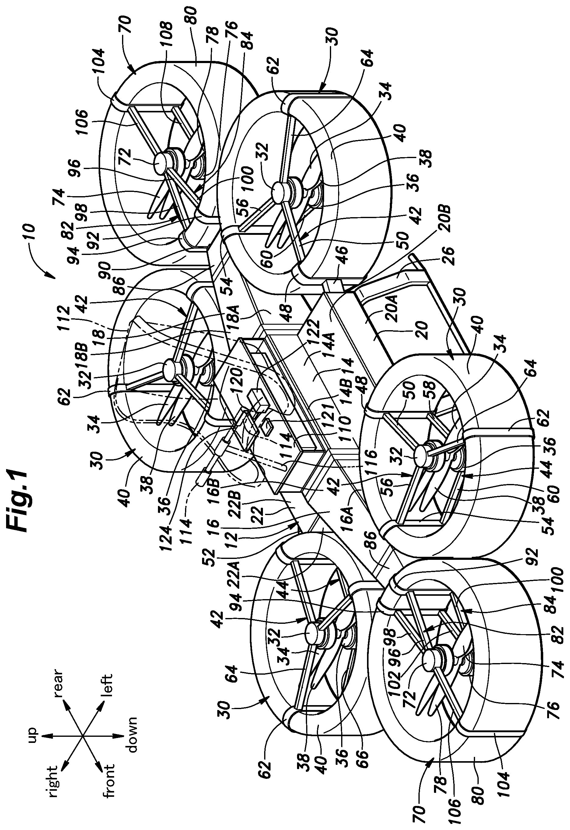Patent US11780571 — Multicopter — Figure 1