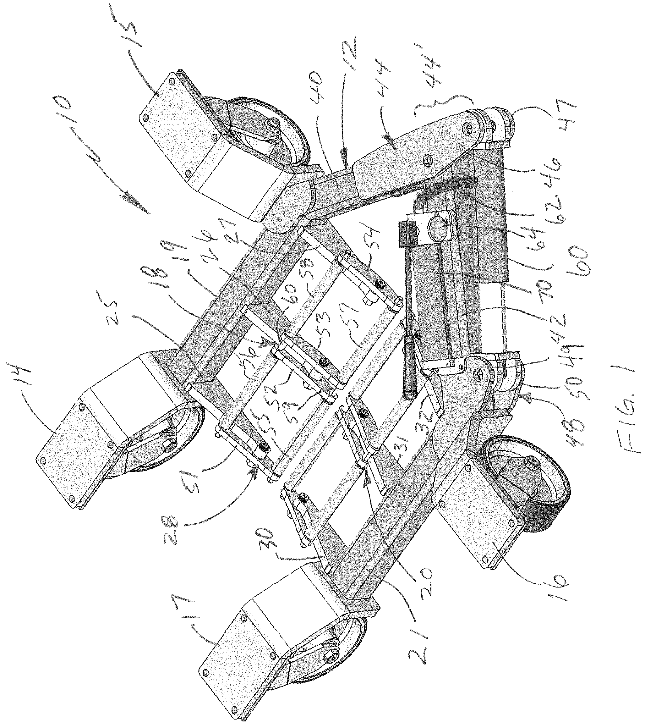Patent US11780608 — Aircraft recovery dolly — Figure 1