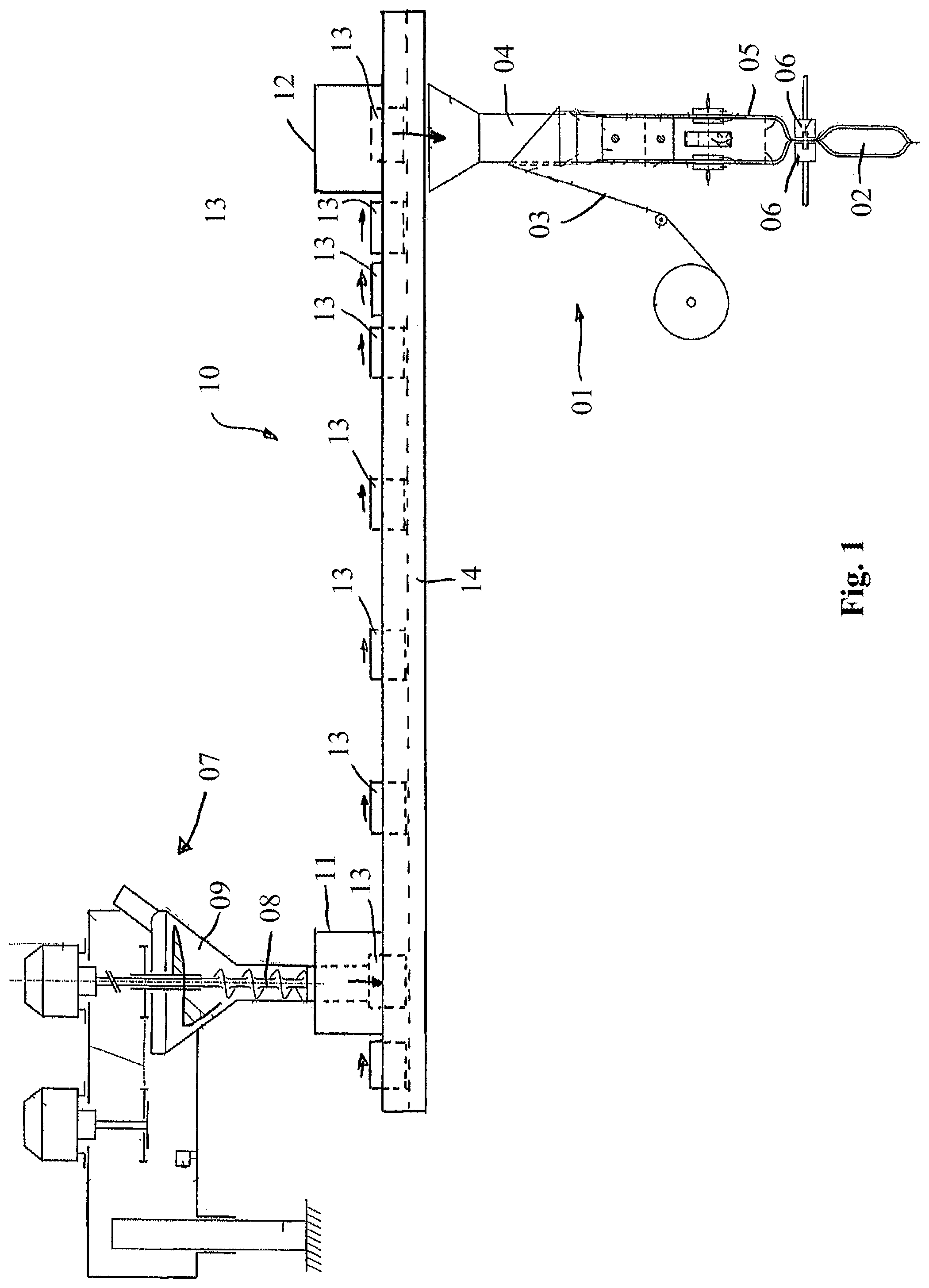 Patent US11780618 — Bag forming, filling and sealing machine comprising metering device — Figure 1