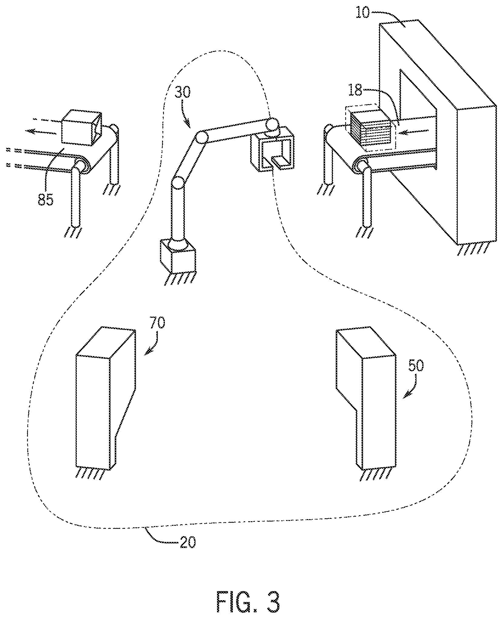 Patent US11780619 Figure 3 – Systems for packaging stacks of bags