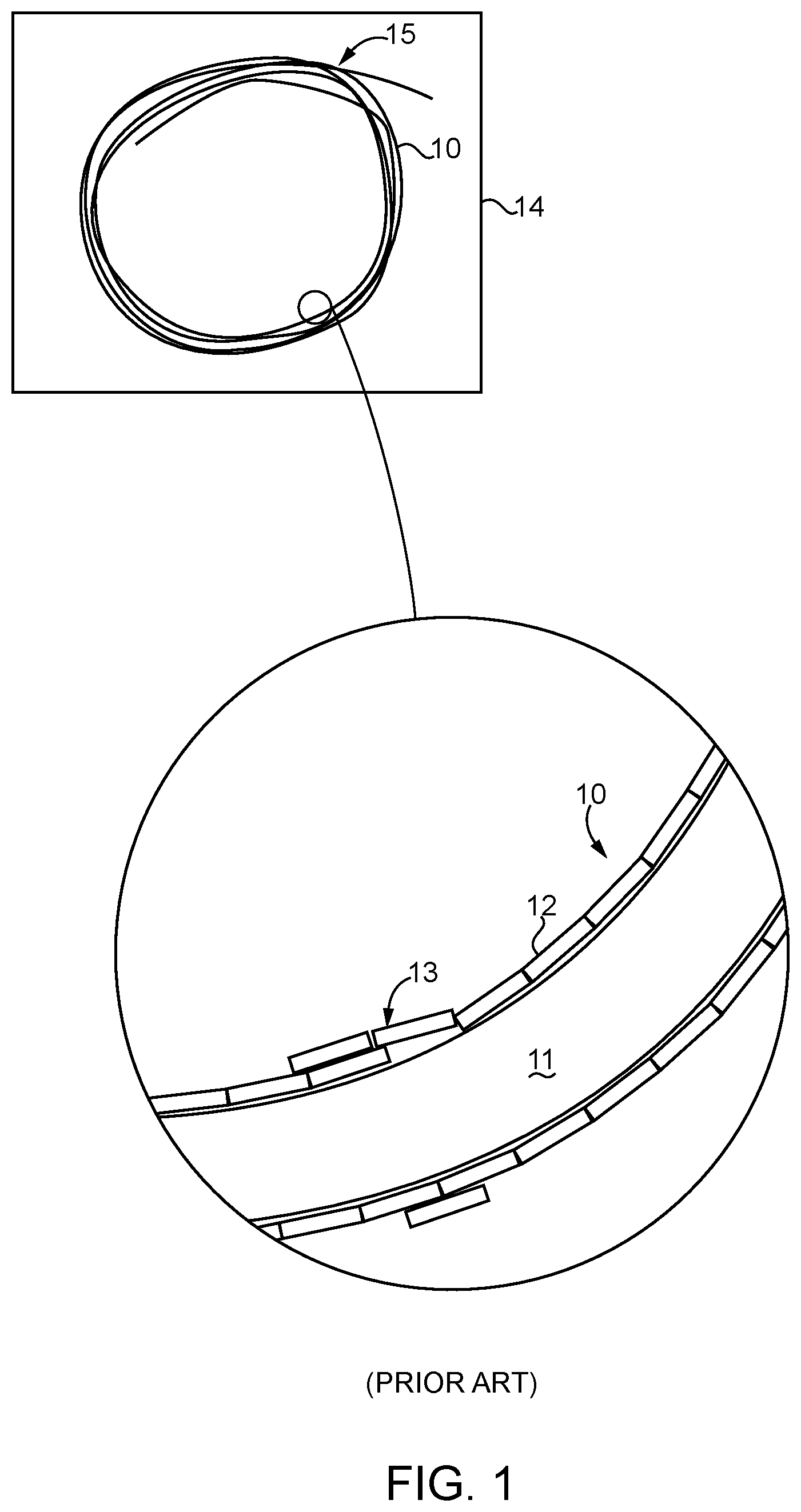 Patent US11780623 — Flat wire coil wire guide with twisted contraction — Figure 1