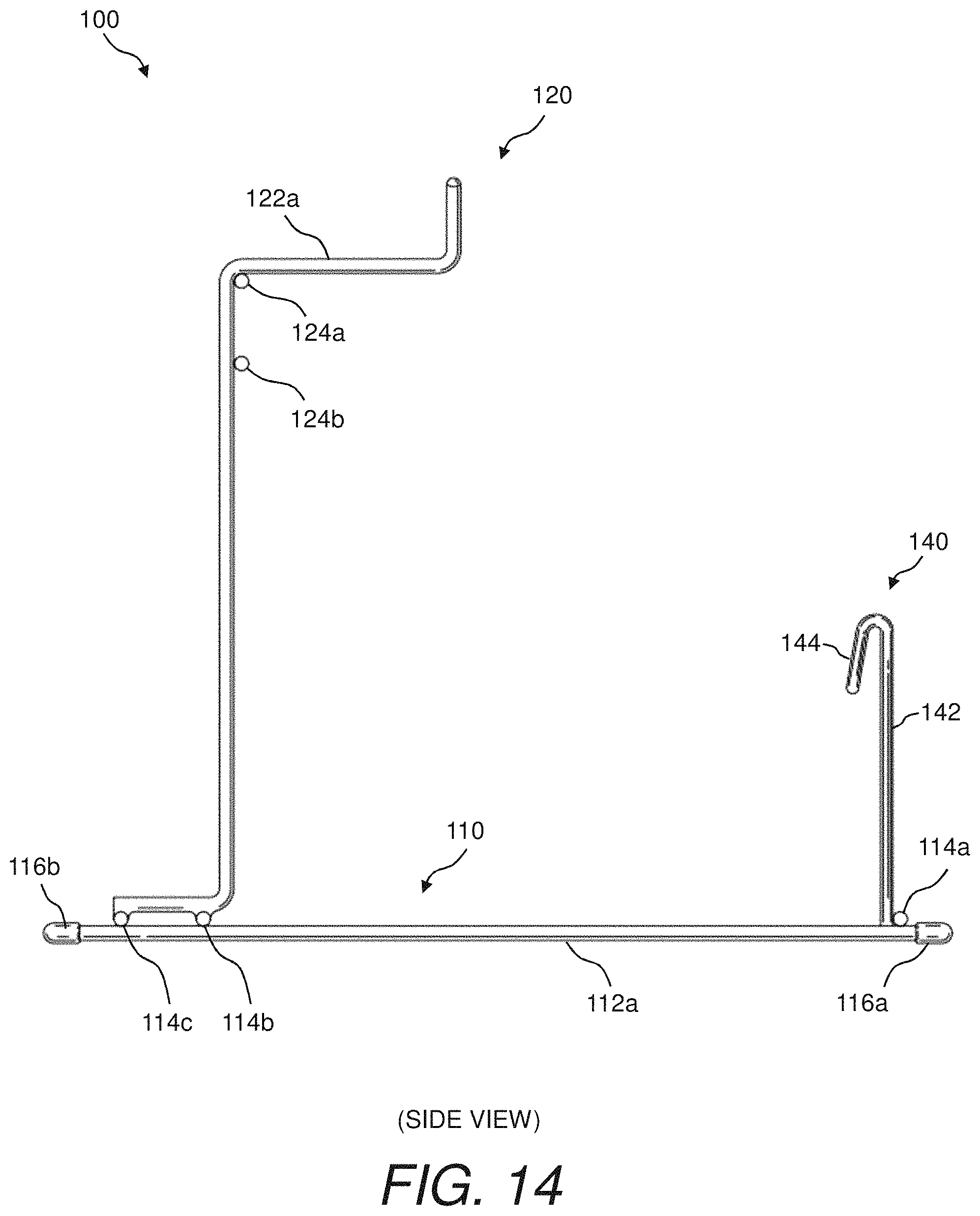 Patent US11780629 Figure 14 – Bag rack and method of using same