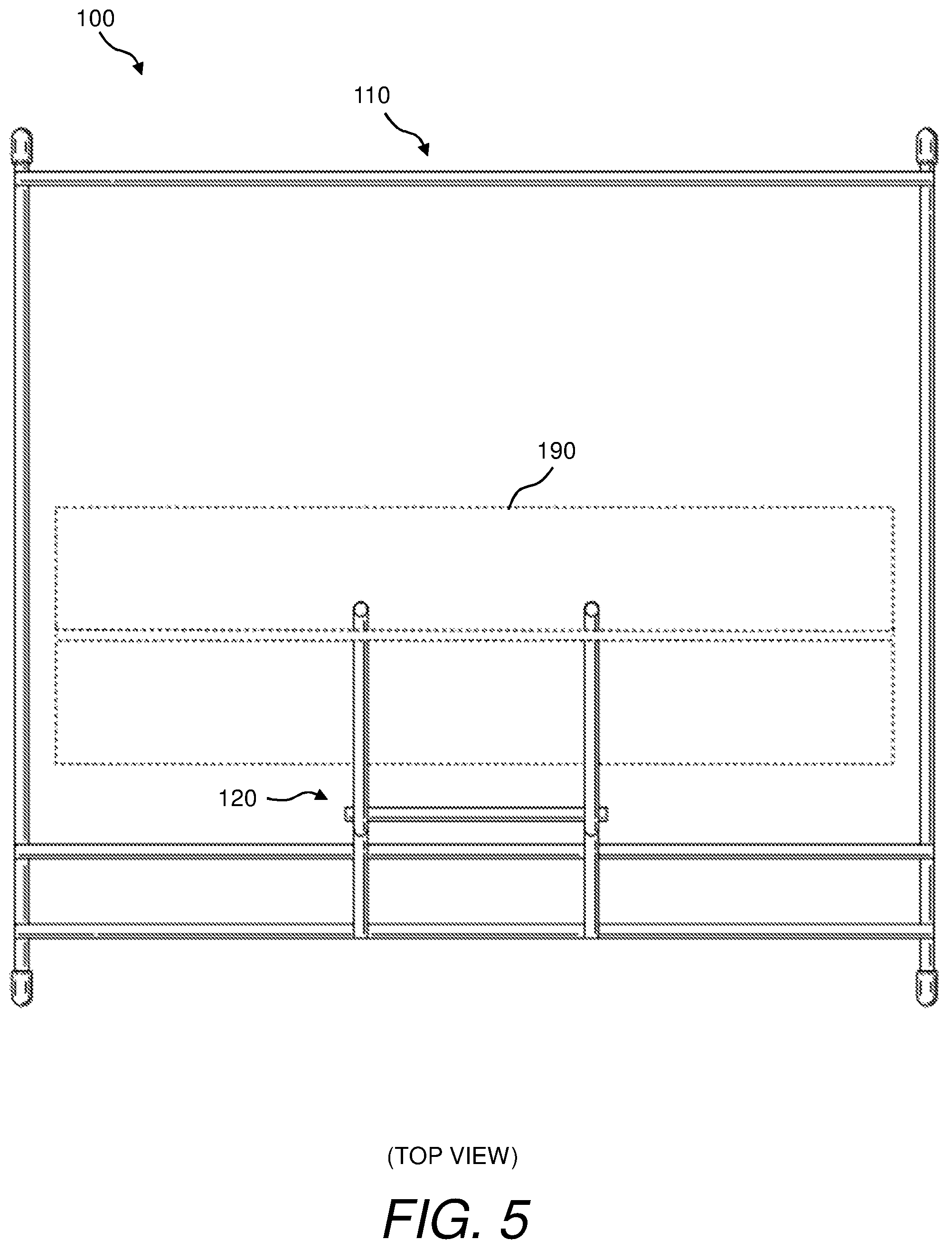 Patent US11780630 Figure 5 – Bag rack and method of using same