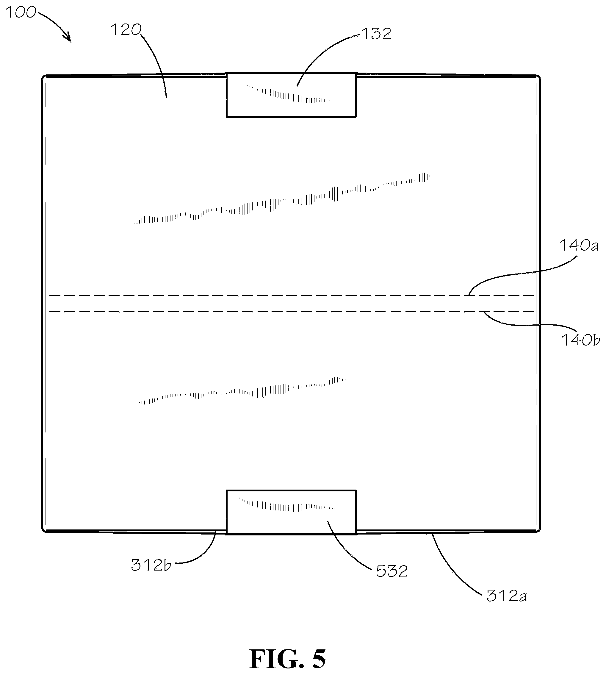 Patent US11780636 Figure 5 – Perforated collapsible box