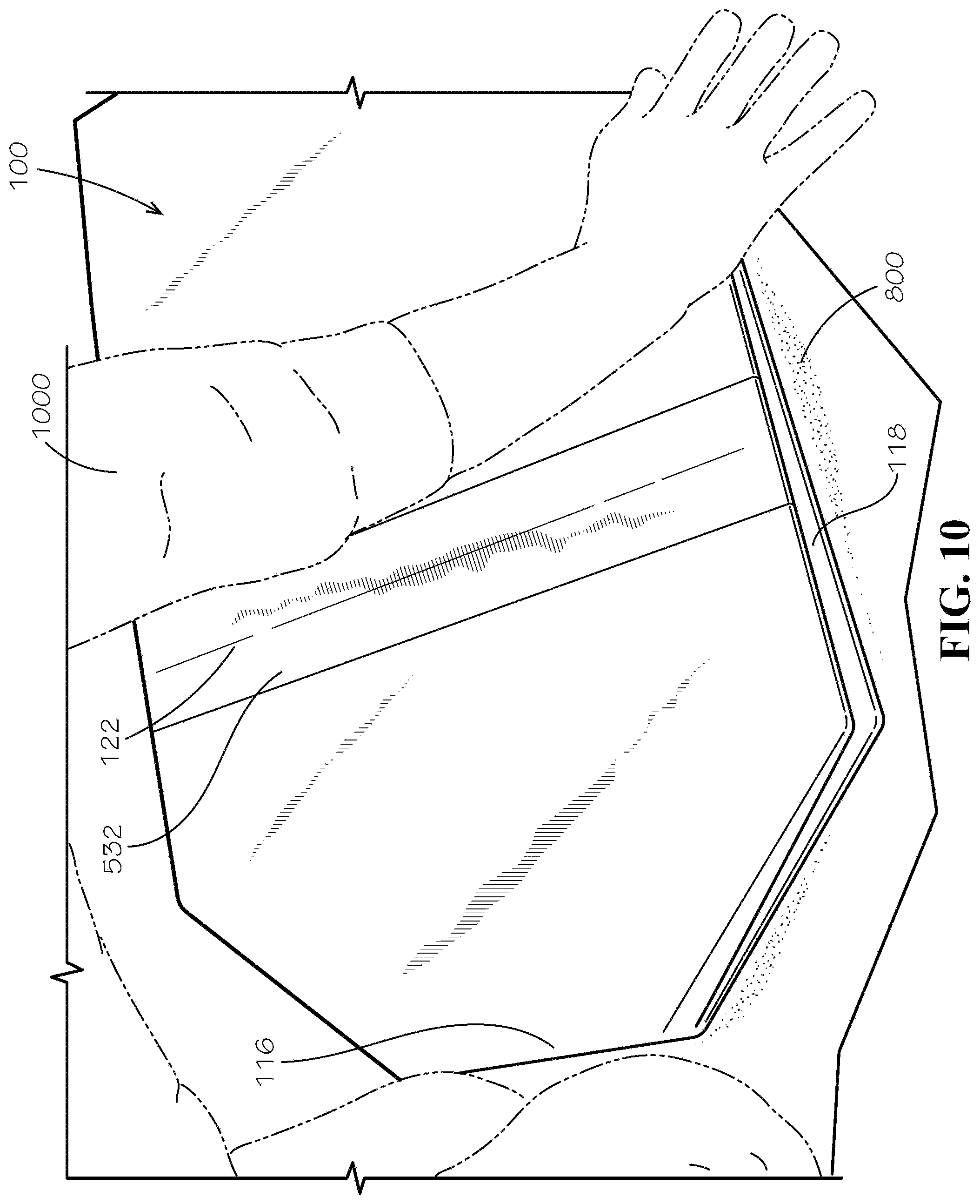Patent US11780636 Figure 10 – Perforated collapsible box